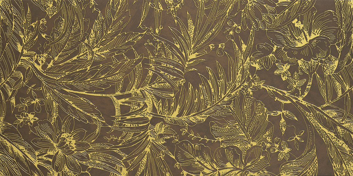 LPC Artisan lasitettu kuviolaatta 60X120 Jungle keltainen kohokuvioinen matta tumma keltainen betoni