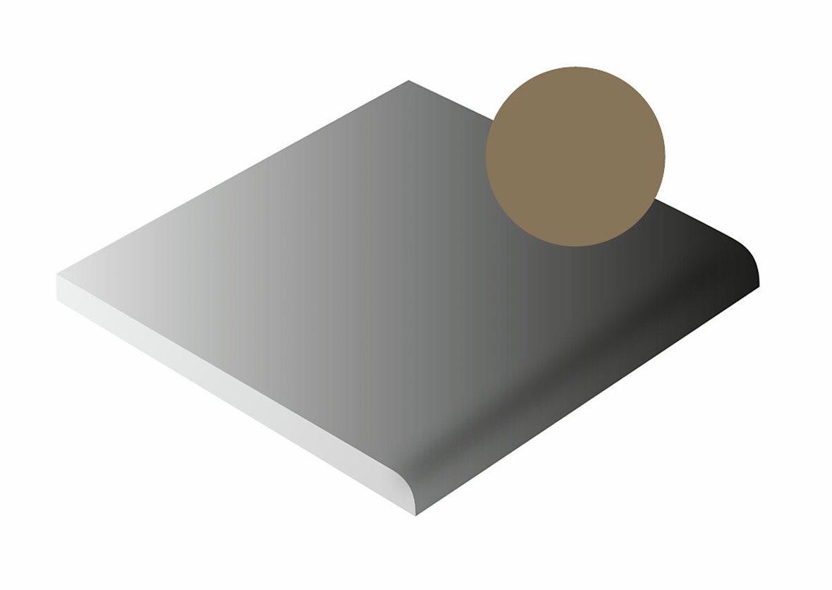 LPC Plain Colours lasittamaton porcelanato seinälaatta lattialaatta 10X10 Coffee tasapintainen matta pyöristetty reuna keskitumma ruskea yksivärinen