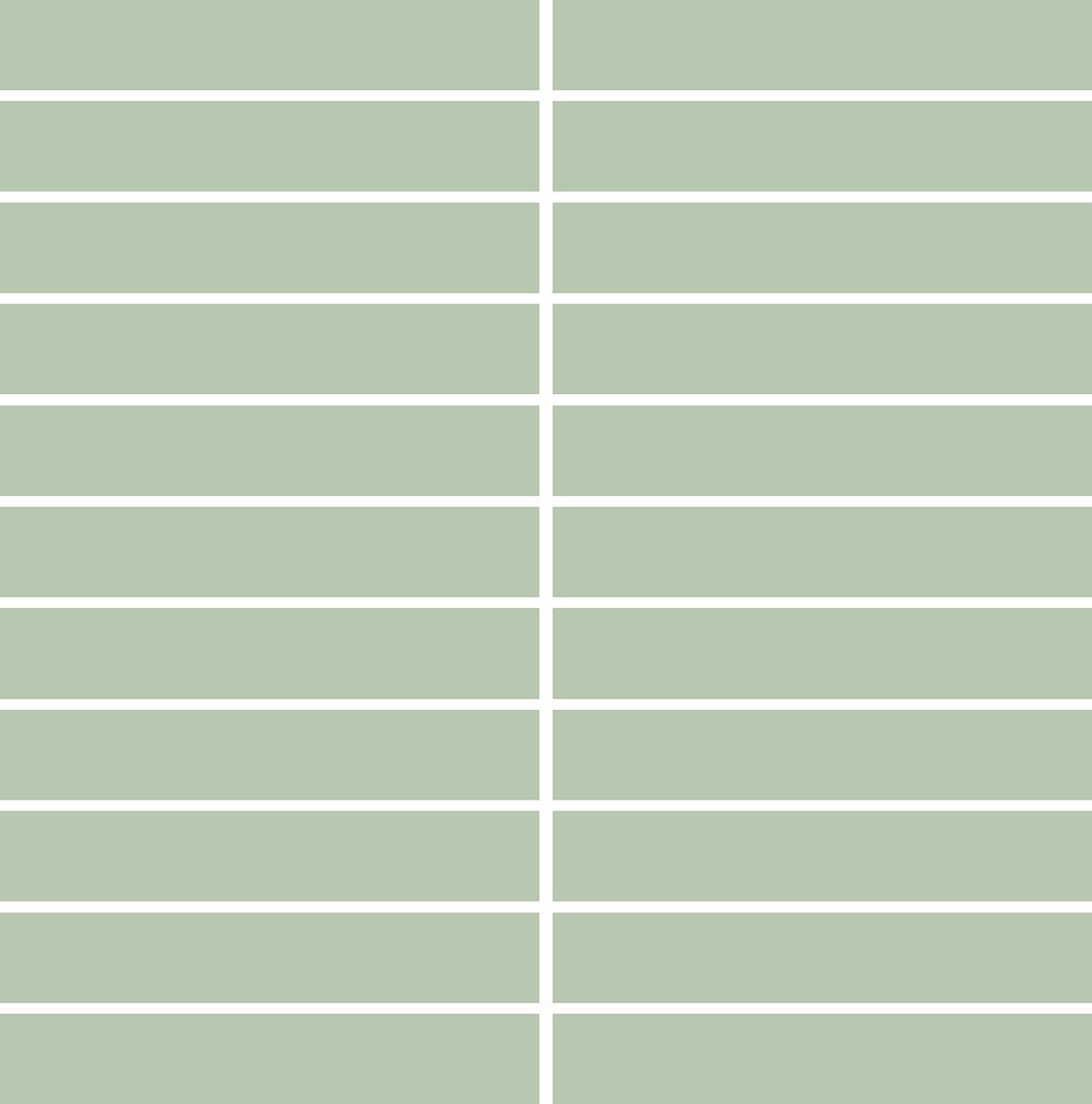 LPC Plain Colours Rectangles Linear lasittamaton porcelanato mosaiikki seinälaatta lattialaatta 2,5X15 Pistachio tasapintainen matta vaalea vihreä yks