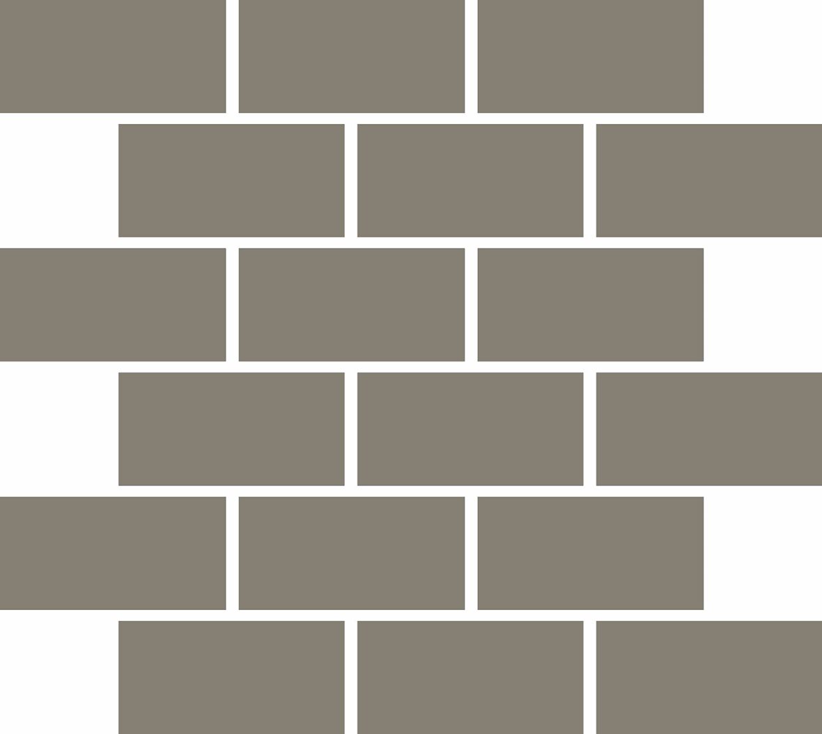 LPC Plain Colours Rectangles Brickbond lasittamaton porcelanato mosaiikki seinälaatta lattialaatta 5X10 Grey tasapintainen matta keskitumma harmaa yks