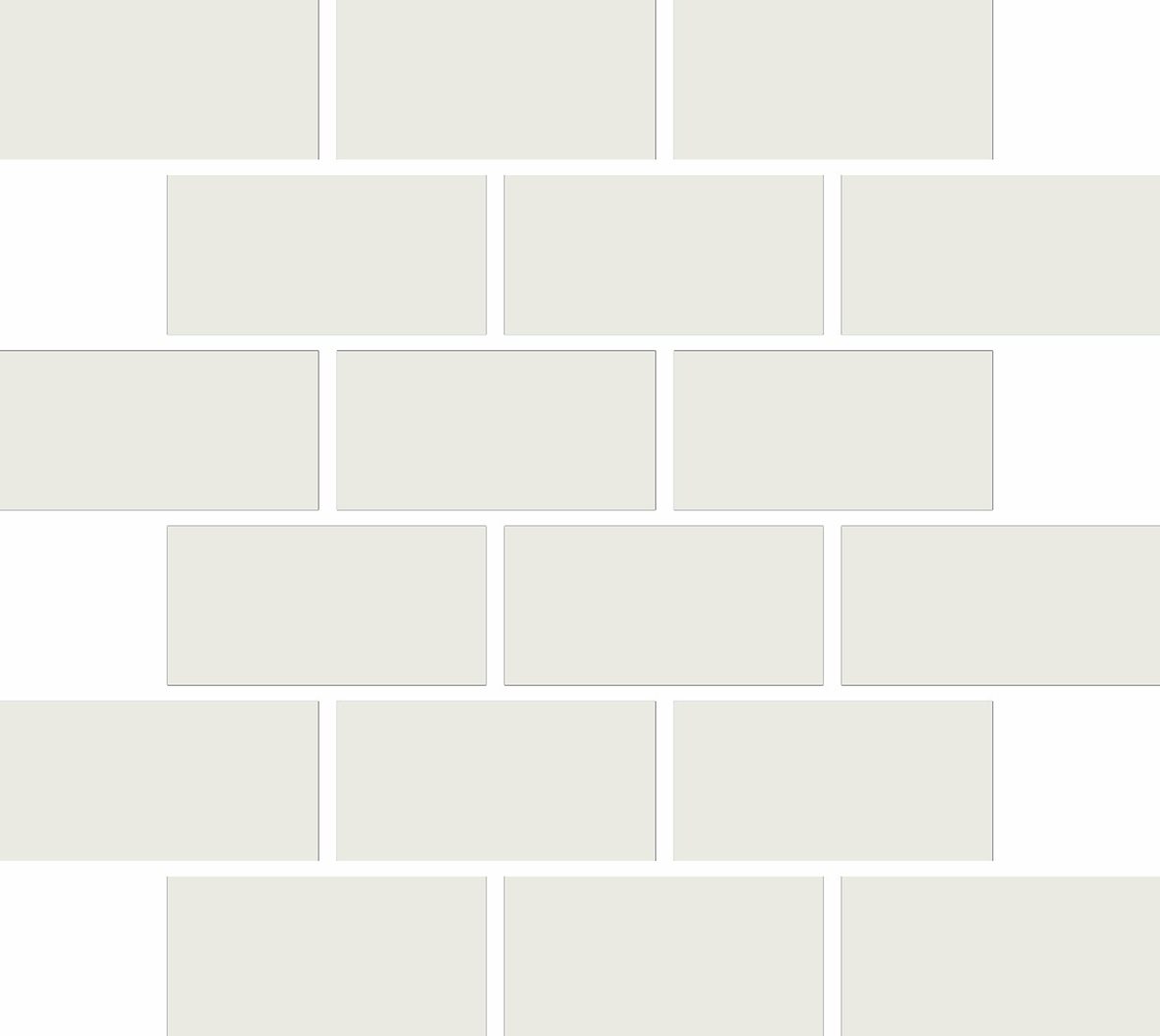 LPC Plain Colours Rectangles Brickbond lasittamaton porcelanato mosaiikki seinälaatta lattialaatta 5X10 Super White tasapintainen matta vaalea valkoin