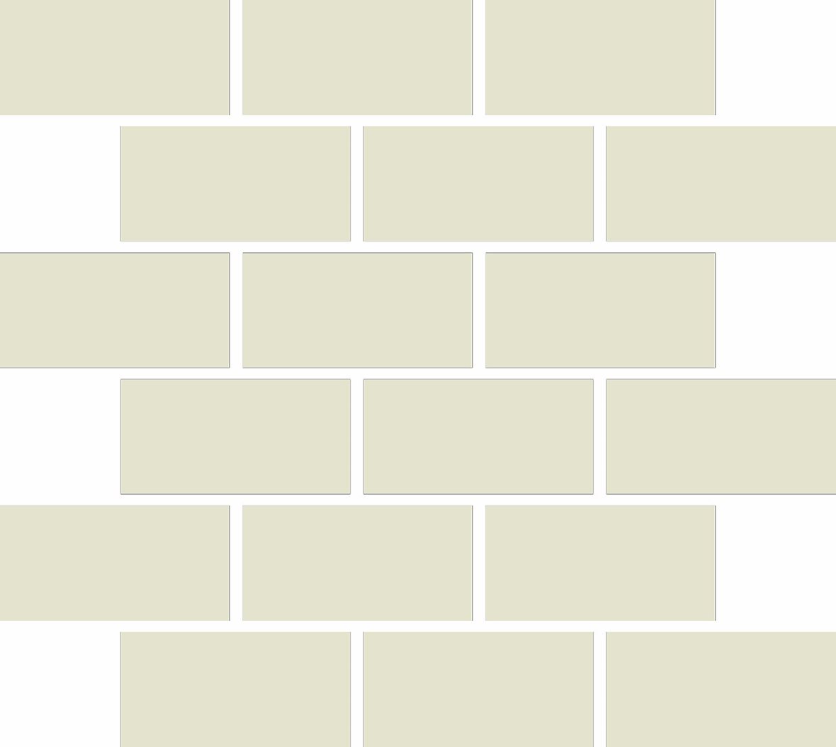 LPC Plain Colours Rectangles Brickbond lasittamaton porcelanato mosaiikki seinälaatta lattialaatta 5X10 White tasapintainen matta vaalea valkoinen yks