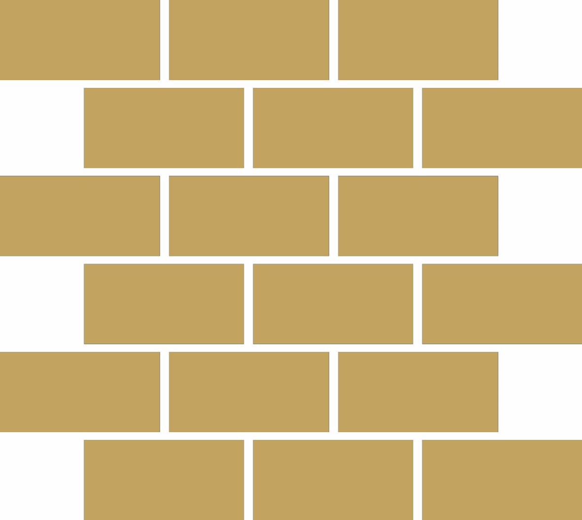 LPC Plain Colours Rectangles Brickbond lasittamaton porcelanato mosaiikki seinälaatta lattialaatta 5X10 Yellow tasapintainen matta keskitumma keltaine