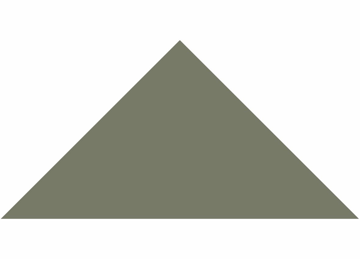 LPC Plain Colours Triangles lasittamaton porcelanato mosaiikki seinälaatta lattialaatta 7X7 Australian Green tasapintainen matta tumma vihreä yksiväri