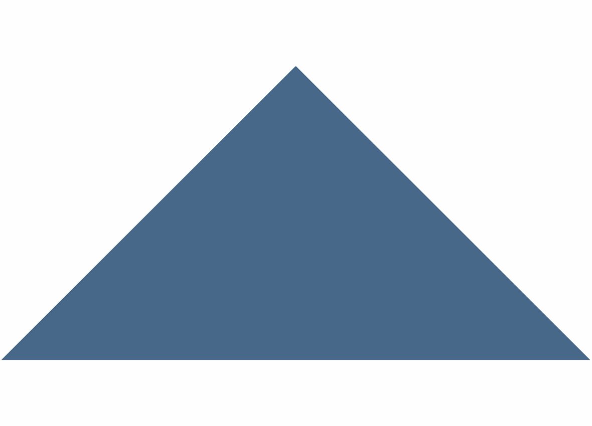 LPC Plain Colours Triangles lasittamaton porcelanato mosaiikki seinälaatta lattialaatta 7X7 Blue Moon tasapintainen matta tumma sininen yksivärinen