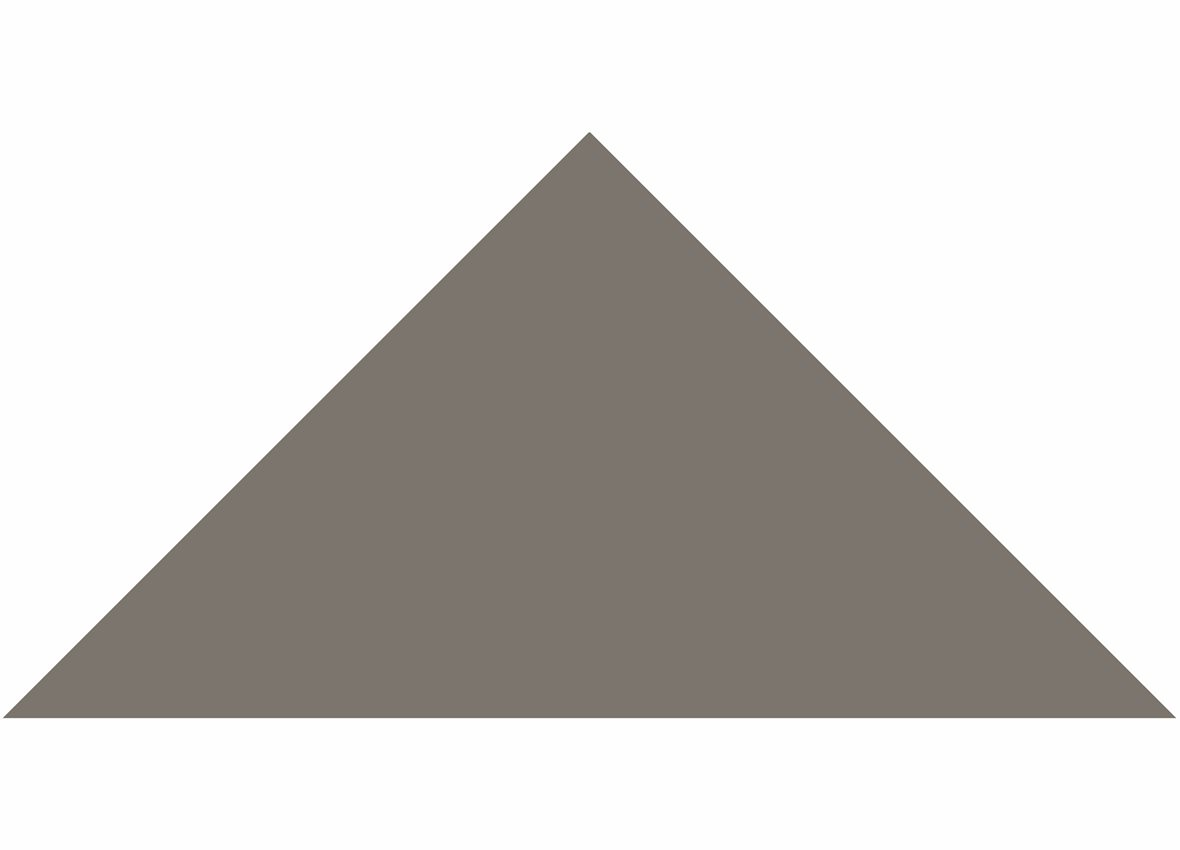 LPC Plain Colours Triangles lasittamaton porcelanato mosaiikki seinälaatta lattialaatta 7X7 Charcoal tasapintainen matta tumma harmaa yksivärinen