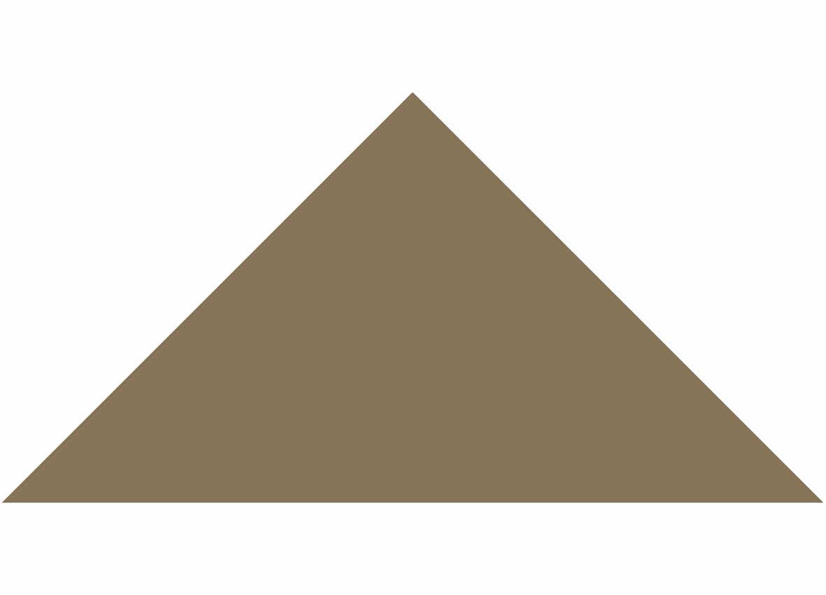 LPC Plain Colours Triangles lasittamaton porcelanato mosaiikki seinälaatta lattialaatta 7X7 Coffee tasapintainen matta keskitumma ruskea yksivärinen