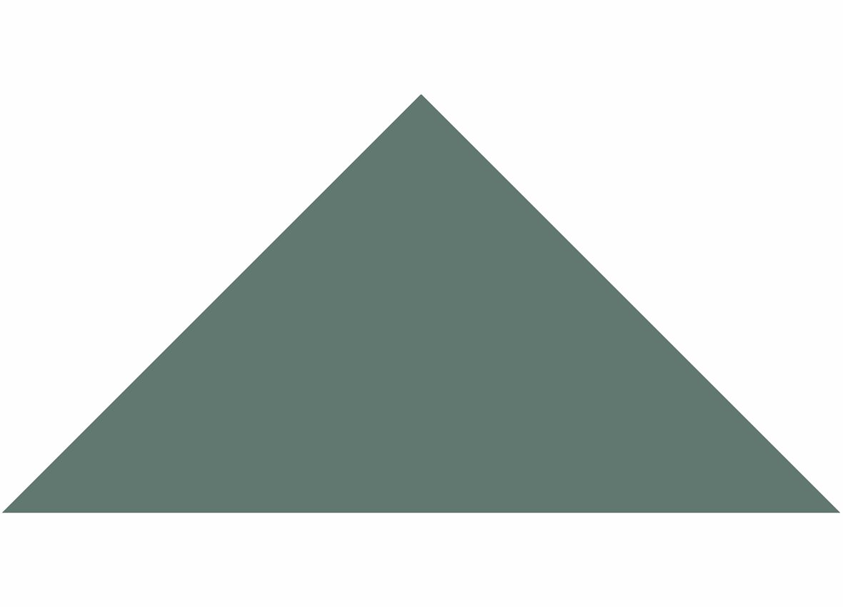 LPC Plain Colours Triangles lasittamaton porcelanato mosaiikki seinälaatta lattialaatta 7X7 Dark Green tasapintainen matta tumma vihreä yksivärinen