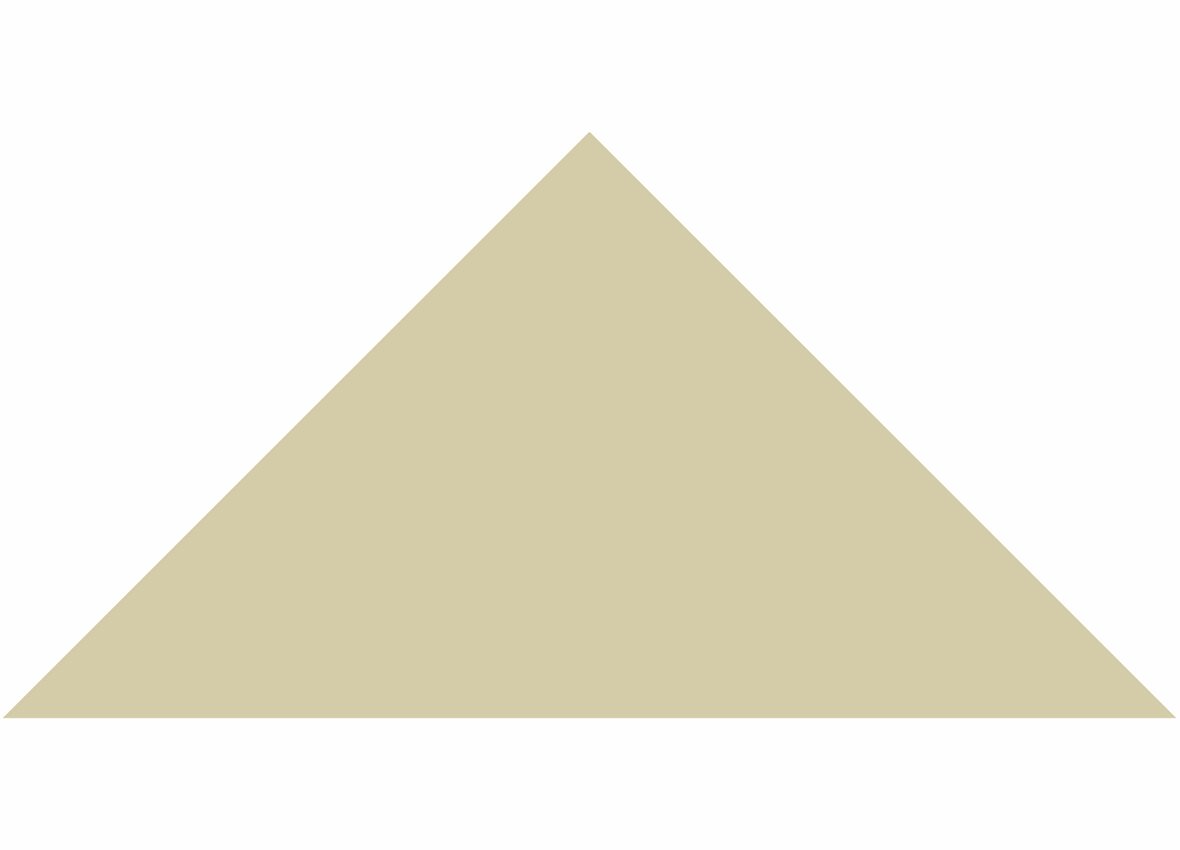 LPC Plain Colours Triangles lasittamaton porcelanato mosaiikki seinälaatta lattialaatta 7X7 Ivory tasapintainen matta vaalea beige yksivärinen