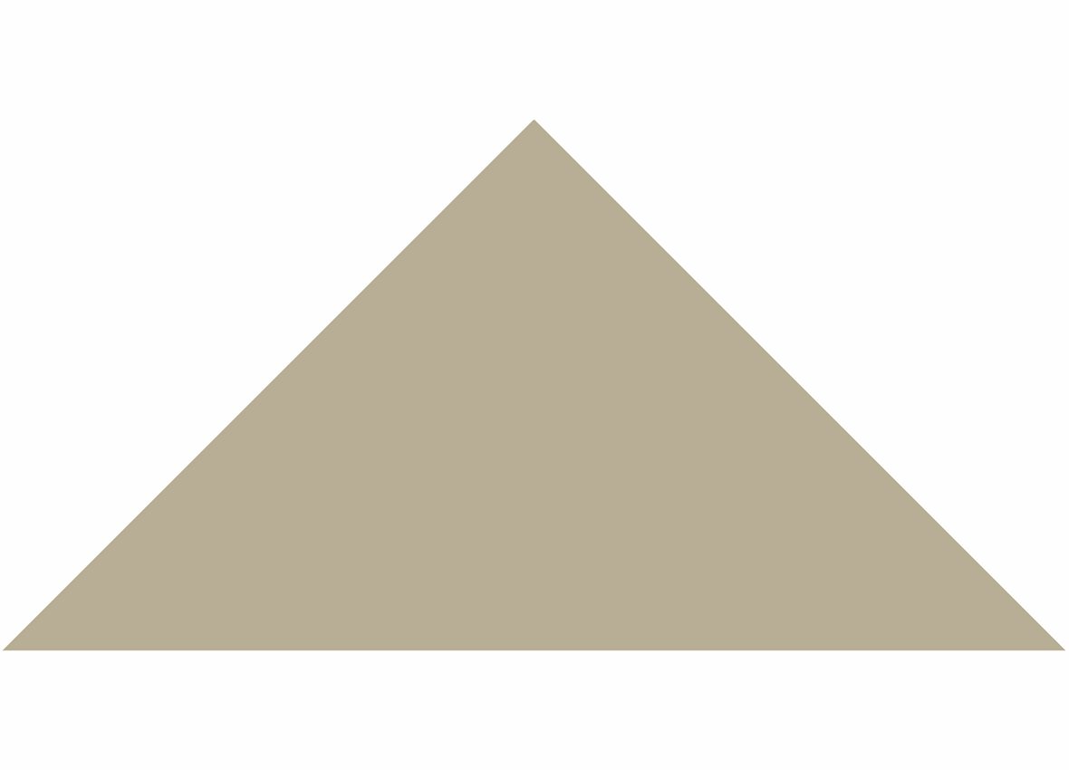 LPC Plain Colours Triangles lasittamaton porcelanato mosaiikki seinälaatta lattialaatta 7X7 Linen tasapintainen matta keskitumma beige yksivärinen