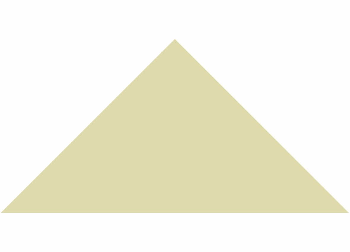 LPC Plain Colours Triangles lasittamaton porcelanato mosaiikki seinälaatta lattialaatta 7X7 Vanilla tasapintainen matta vaalea keltainen yksivärinen