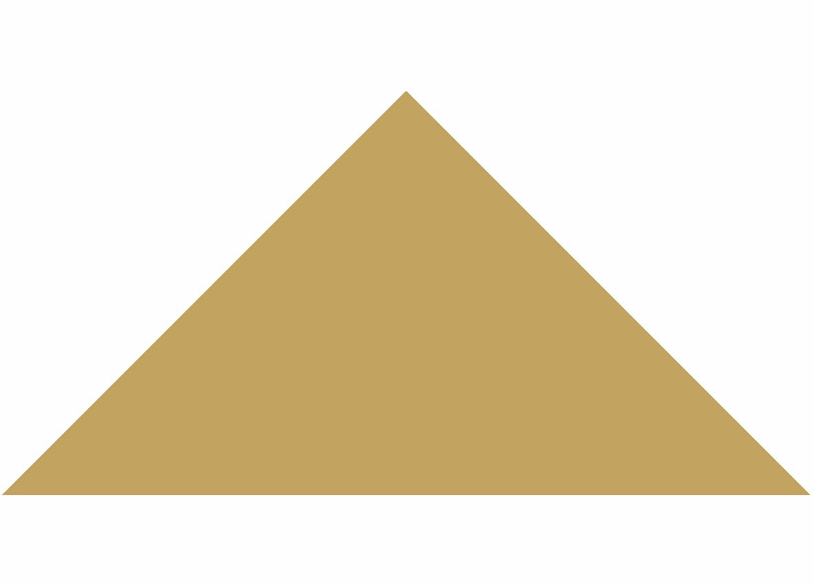 LPC Plain Colours Triangles lasittamaton porcelanato mosaiikki seinälaatta lattialaatta 7X7 Yellow tasapintainen matta keskitumma keltainen yksivärine