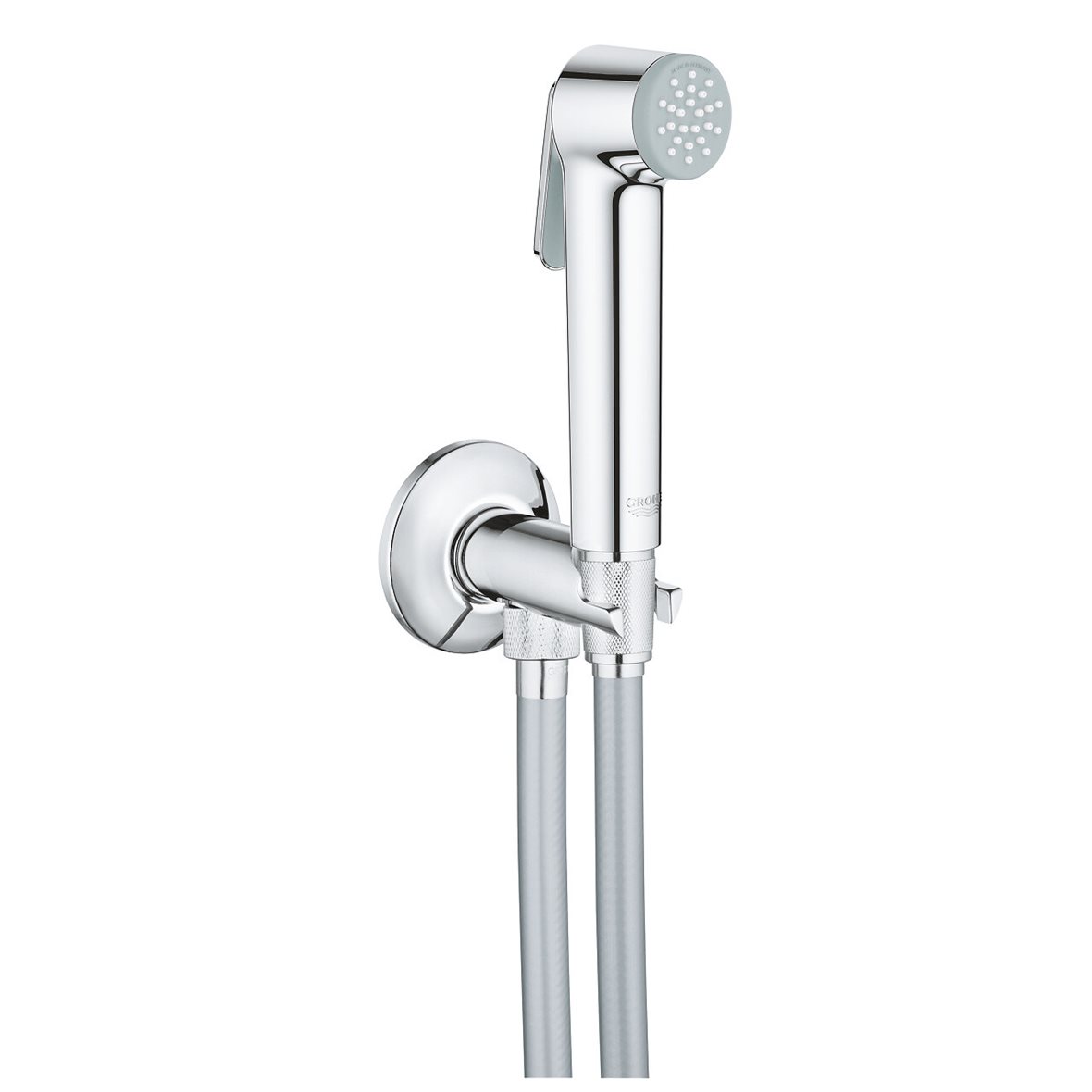 GROHE Tempesta F Trigger Spray 30 bideesuihkusetti itsesulkeutuvalla seinäliittimellä kromi