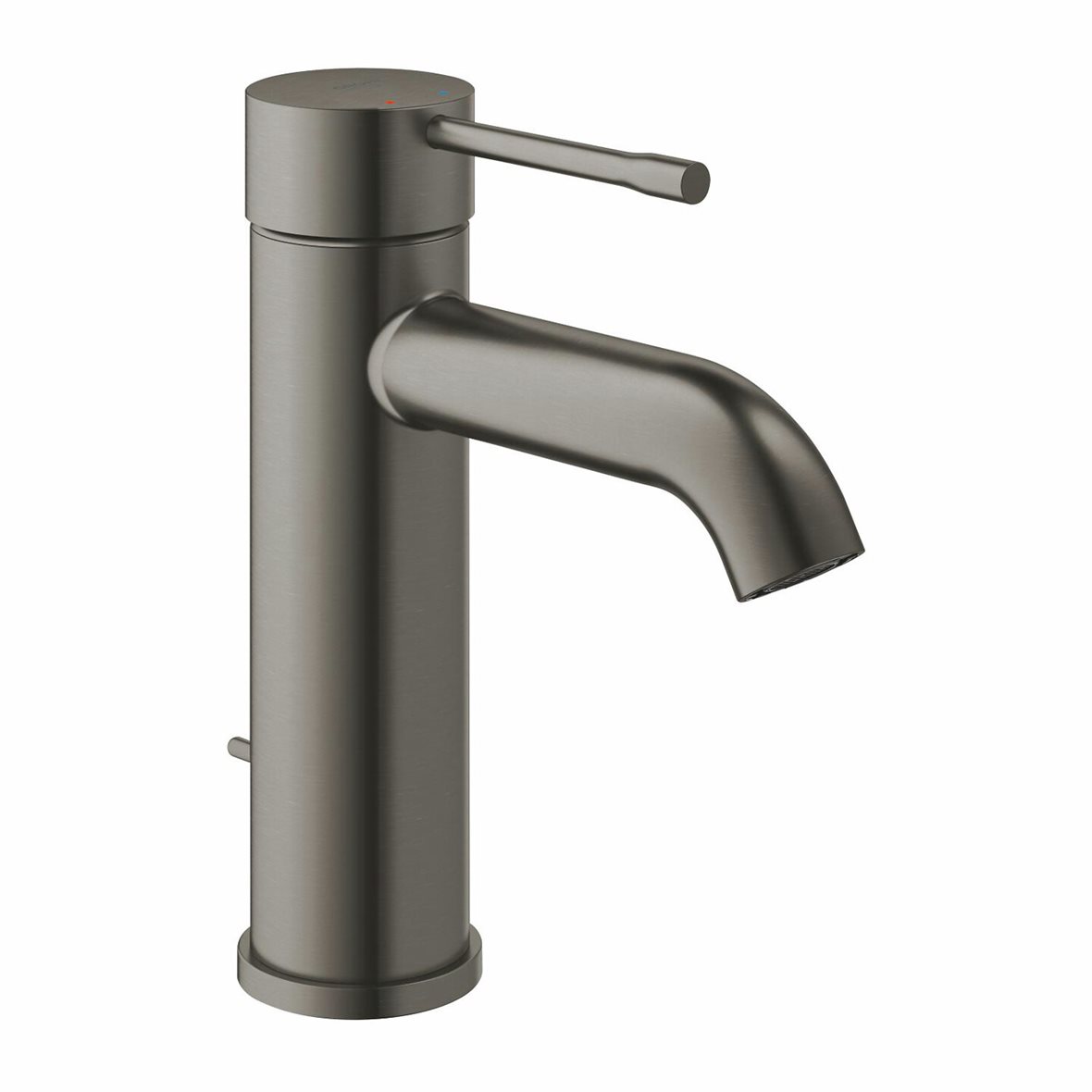 GROHE Essence S pesuallashana brushed hard graphite sisältää vipupohjaventtiilin