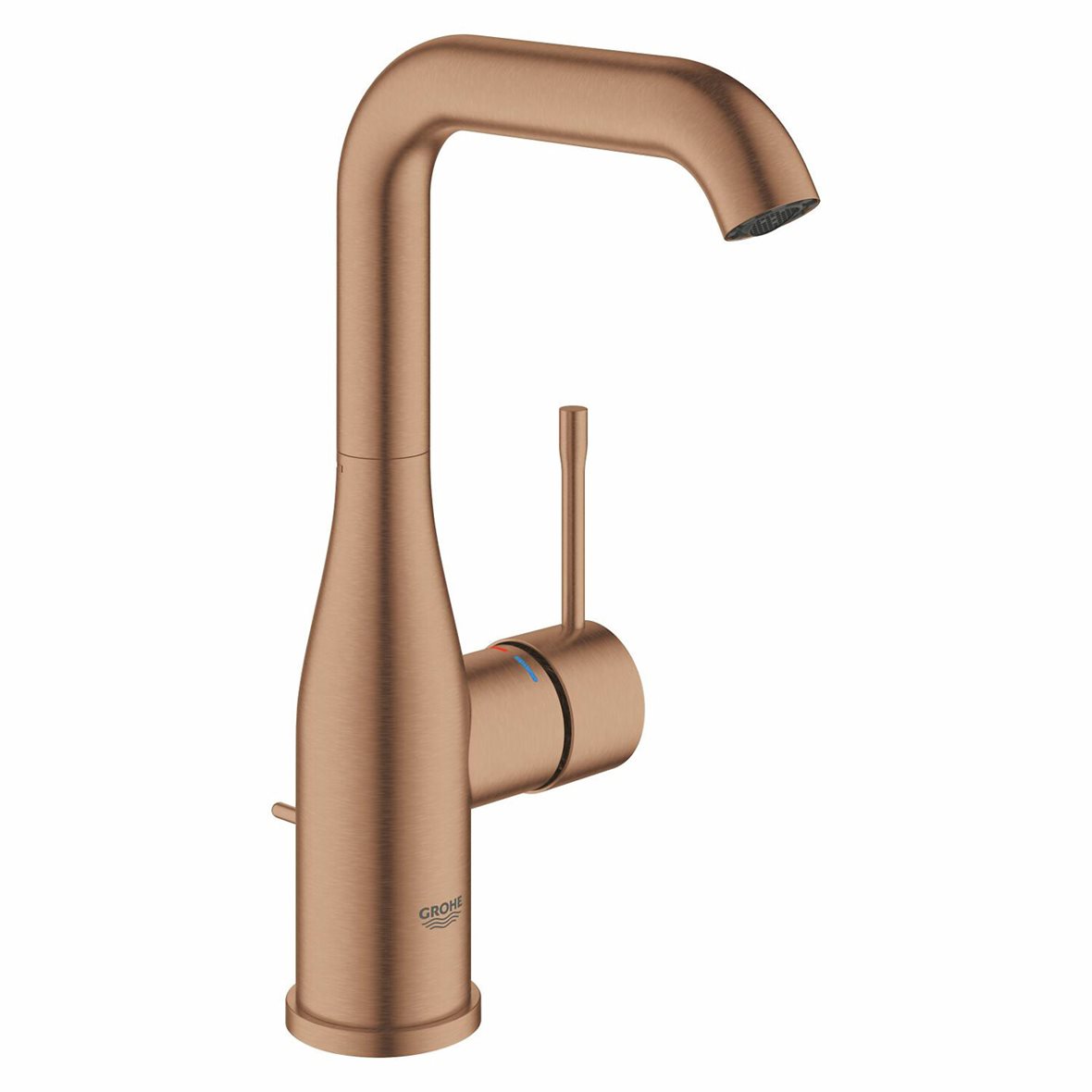 GROHE Essence L pesuallashana brushed warm sunset sisältää vipupohjaventtiilin