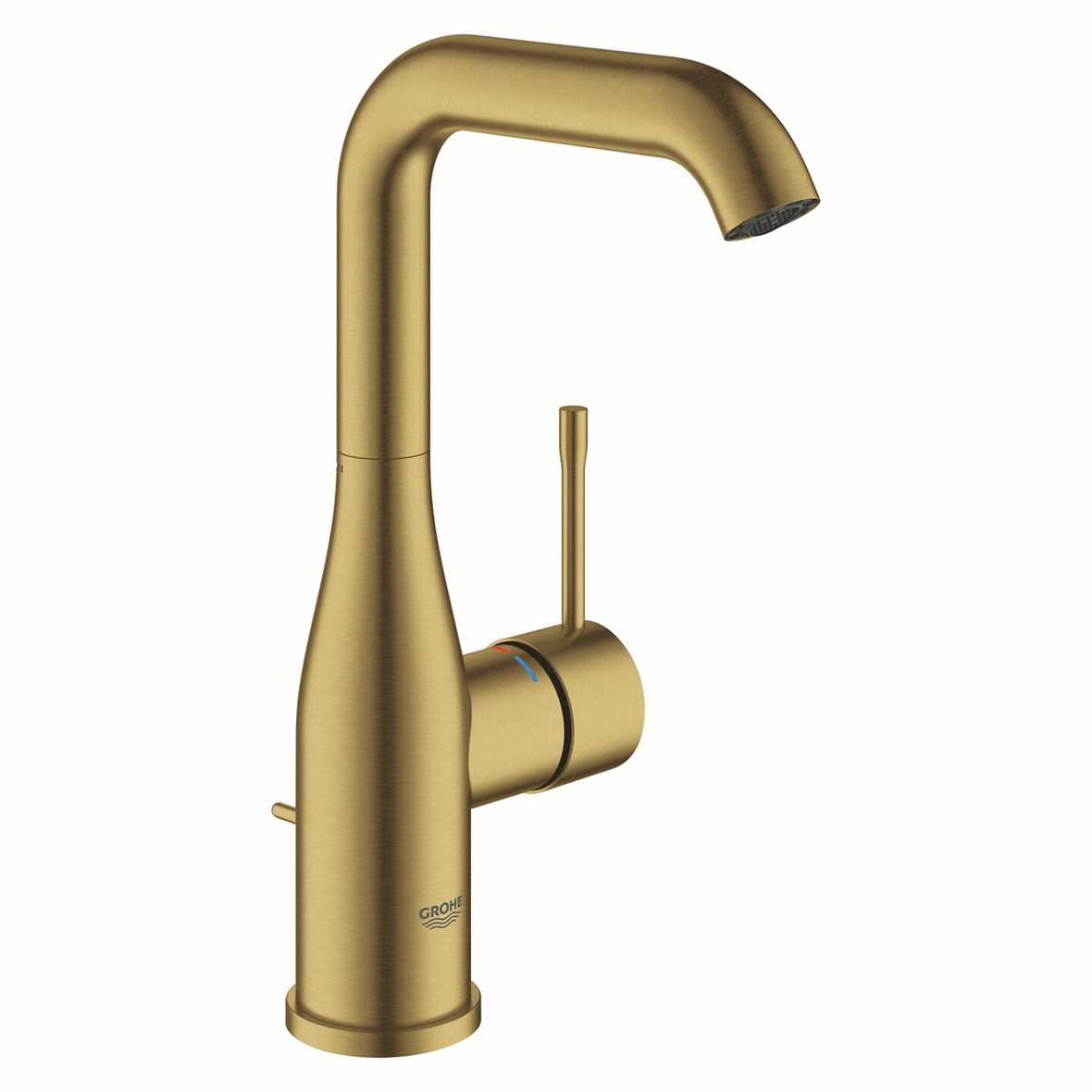 GROHE Essence L pesuallashana brushed cool sunrise sisältää vipupohjaventtiilin