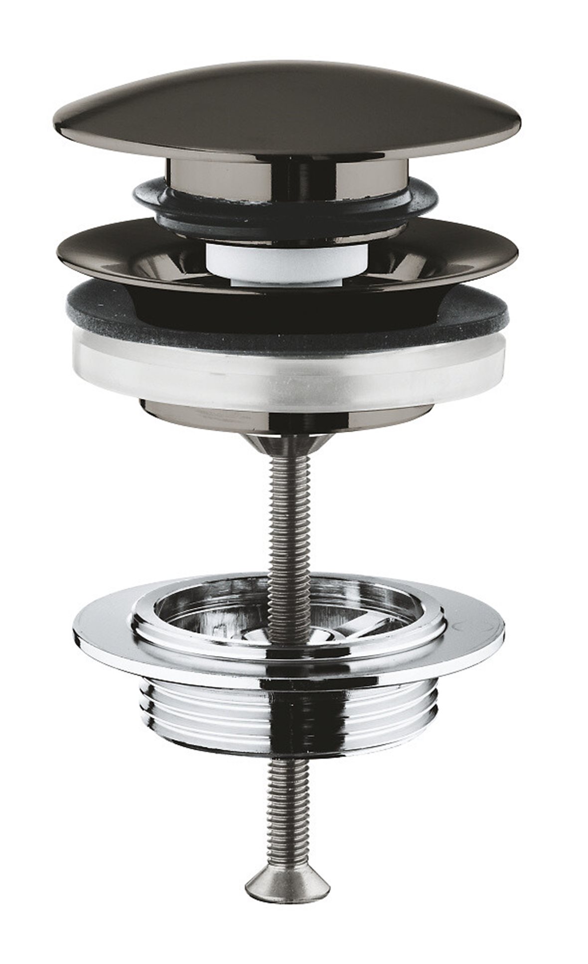 GROHE push-open pohjaventtiili brushed hard graphite