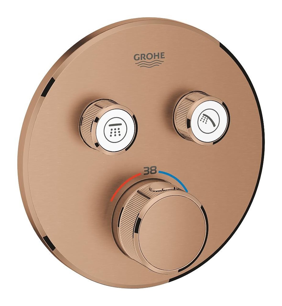 GROHE Grohtherm SmartControl pintaosa termostaattihanalle brushed warm sunset 2 toimintoa