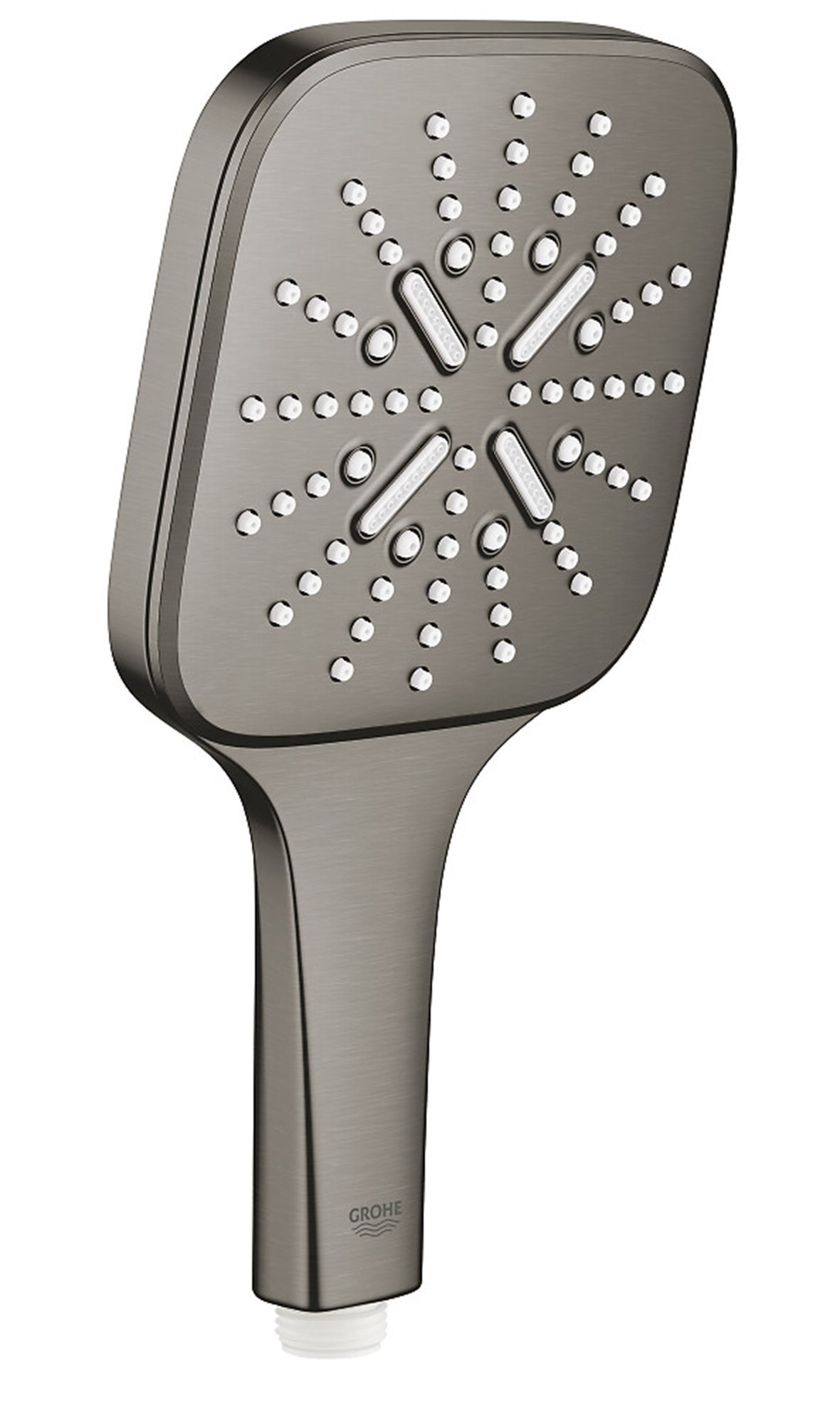 GROHE Rainshower SmartActive 130 Cube suihkukahva 3 suihkumuotoa brushed hard graphite 8,5 l/min