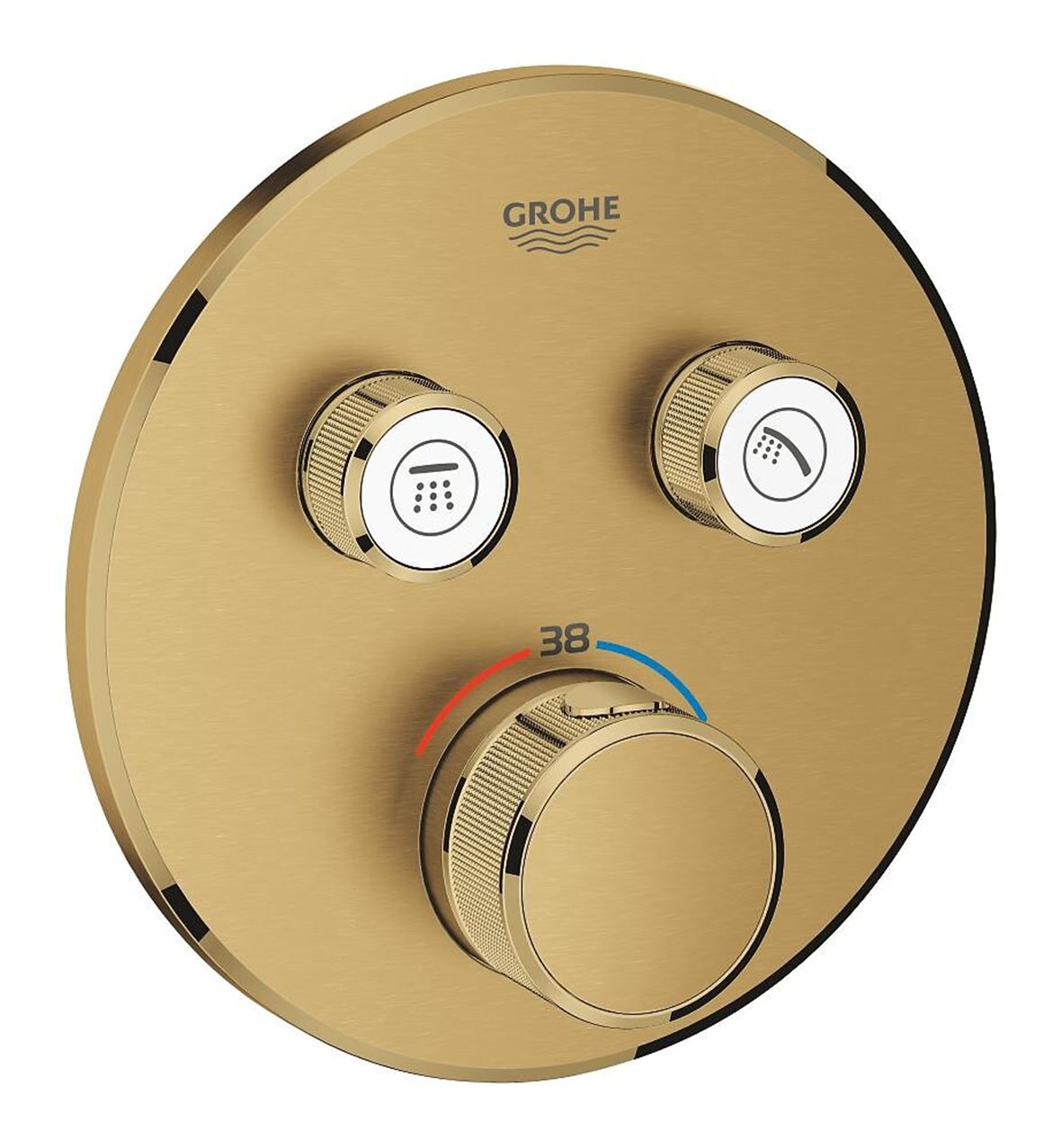 GROHE Grohtherm SmartControl pintaosa termostaattihanalle brushed cool sunrise 2 toimintoa
