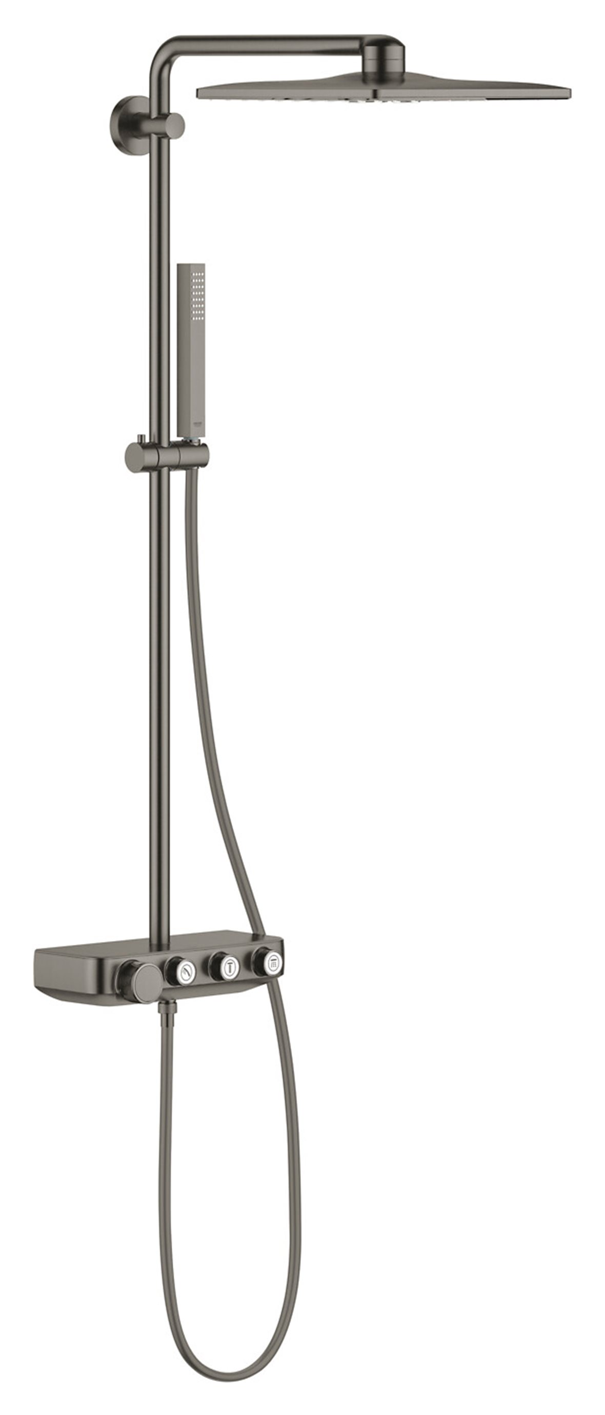 GROHE Euphoria SmartControl System 310 Cube Duo sadesuihkusetti 2 suihkumuotoa brushed hard graphite