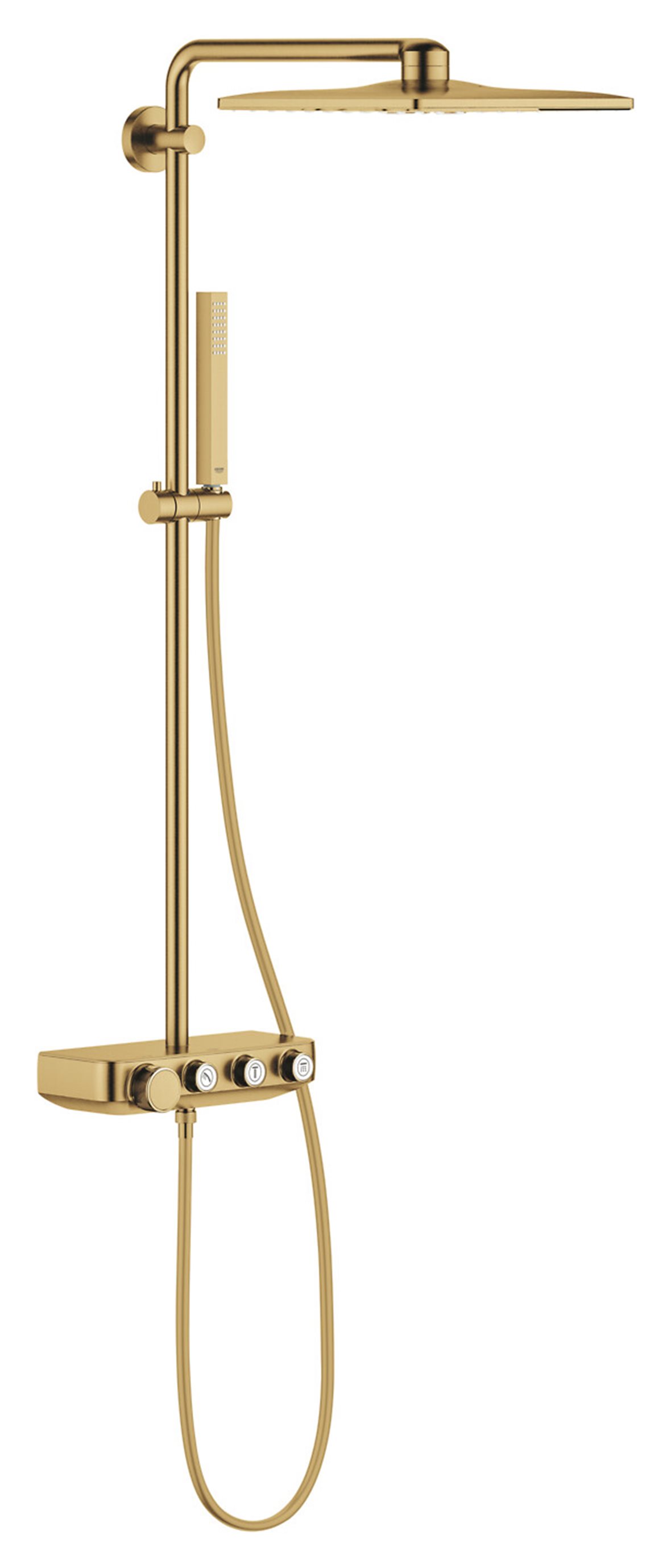 GROHE Euphoria SmartControl System 310 Cube Duo sadesuihkusetti 2 suihkumuotoa brushed cool sunrise
