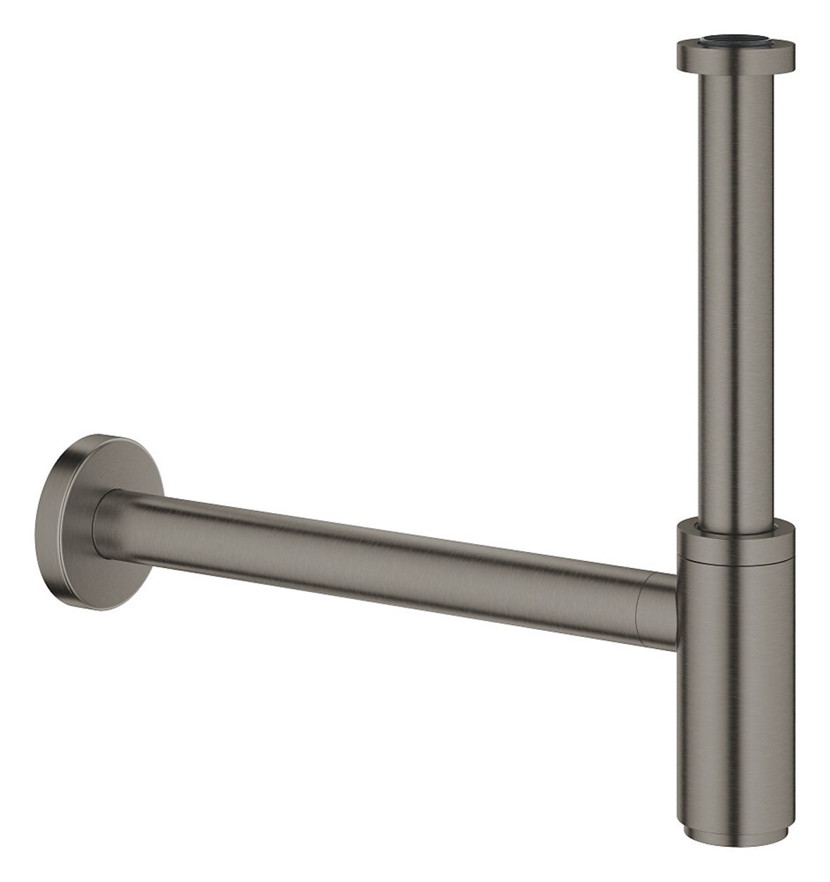 GROHE vesilukko seinäputkella brushed hard graphite 1 1/4"