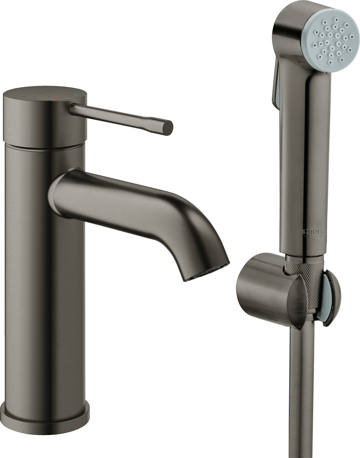 GROHE Essence S pesuallashana bideellä brushed hard graphite