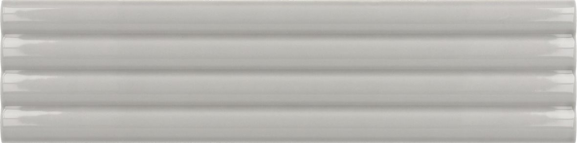 LPC Cuba Aalto lasitettu kaakeli seinälaatta 5X20 07 harmaa kohokuvioinen kiiltävä keskitumma harmaa yksivärinen