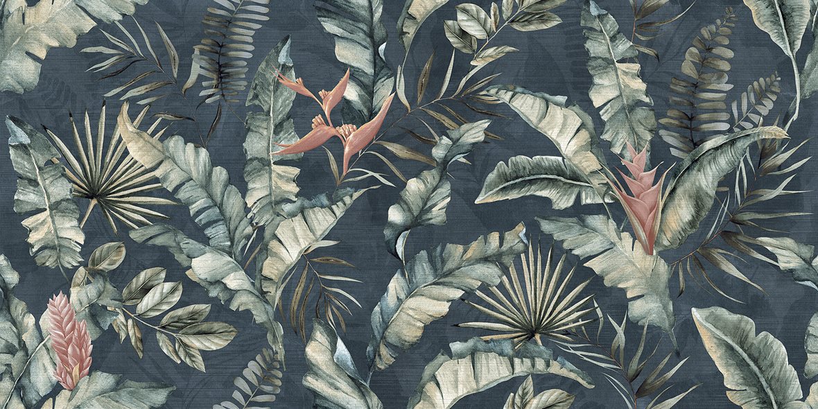 LPC Papier lasittamaton kuviolaatta 60X120 Encanto tasapintainen matta tumma moniväri kuvioitu