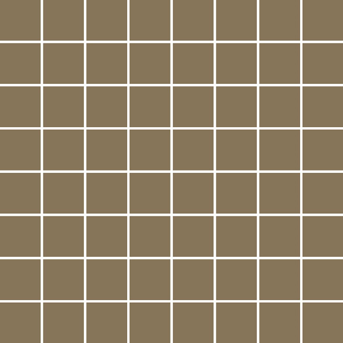 LPC Plain Colours lasittamaton porcelanato mosaiikki seinälaatta lattialaatta 3,5X3,5 Coffee tasapintainen matta keskitumma ruskea yksivärinen