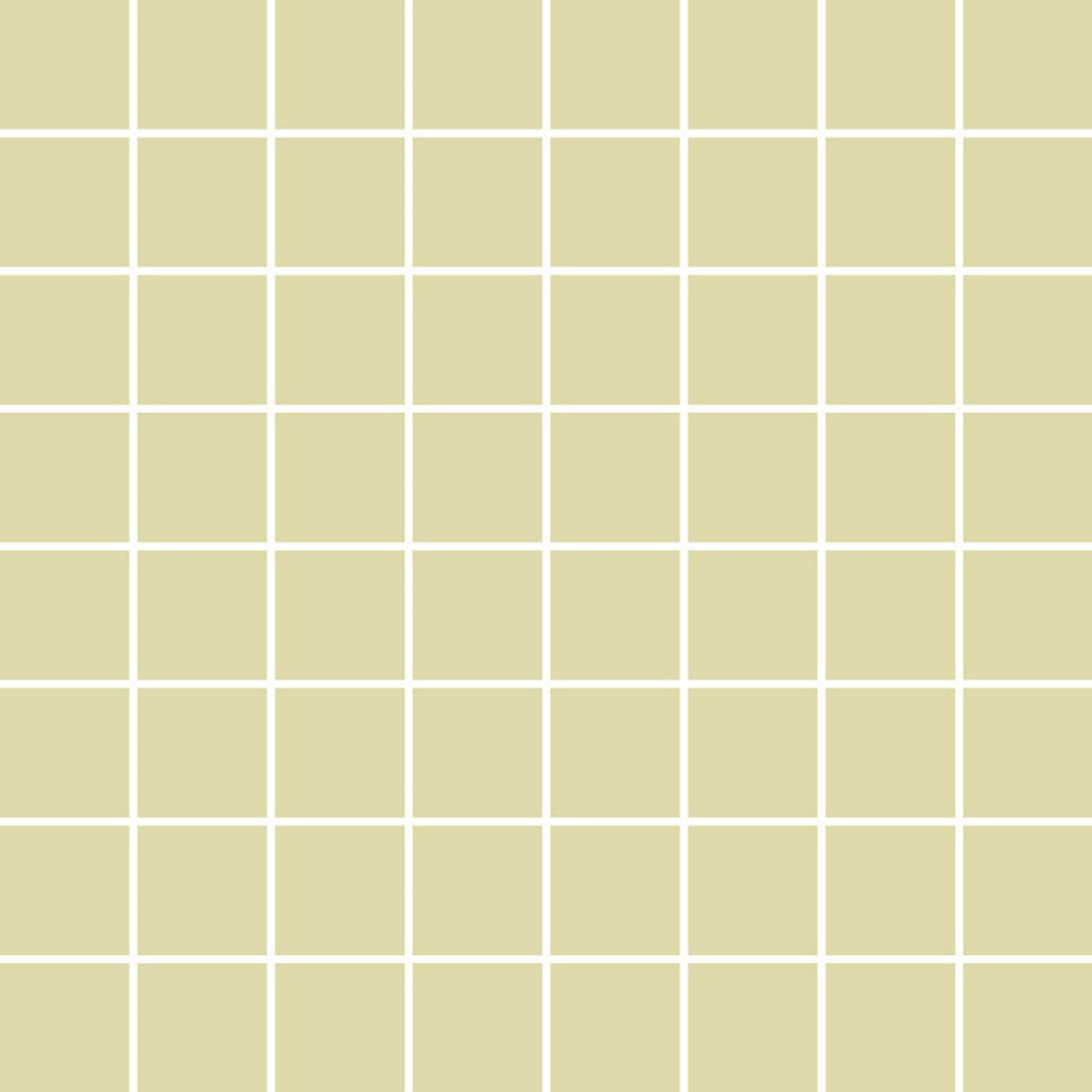 LPC Plain Colours lasittamaton porcelanato mosaiikki seinälaatta lattialaatta 3,5X3,5 Vanilla tasapintainen matta vaalea keltainen yksivärinen