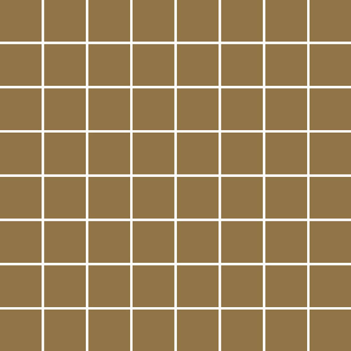 LPC Plain Colours lasittamaton porcelanato mosaiikki seinälaatta lattialaatta 3,5X3,5 Toffee tasapintainen matta keskitumma ruskea yksivärinen