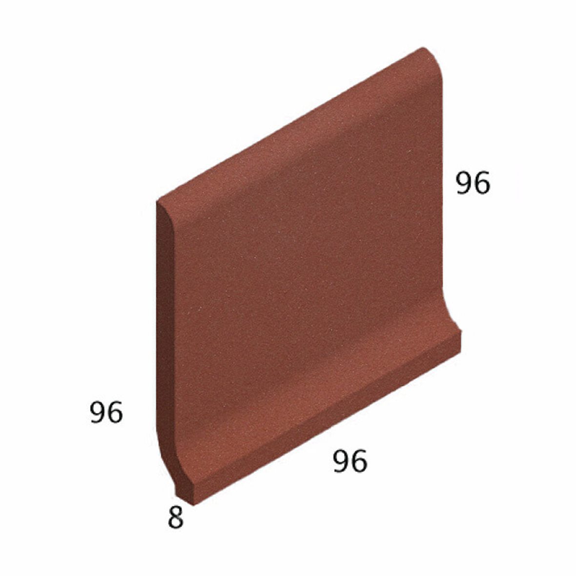 Pukkila Natura lasittamaton porcelanato seinälaatta lattialaatta ulkolaatta 9,6X9,6 tiilenpunainen 4420CB/1C tasapintainen matta punainen yksivärinen