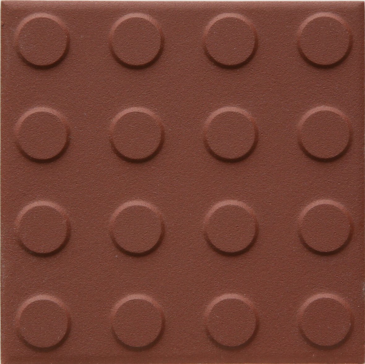 Pukkila Natura lasittamaton porcelanato seinälaatta lattialaatta ulkolaatta 9,6X9,6 tiilenpunainen L4420RC/1C pyörönasta kohokuvioinen matta R11 punai