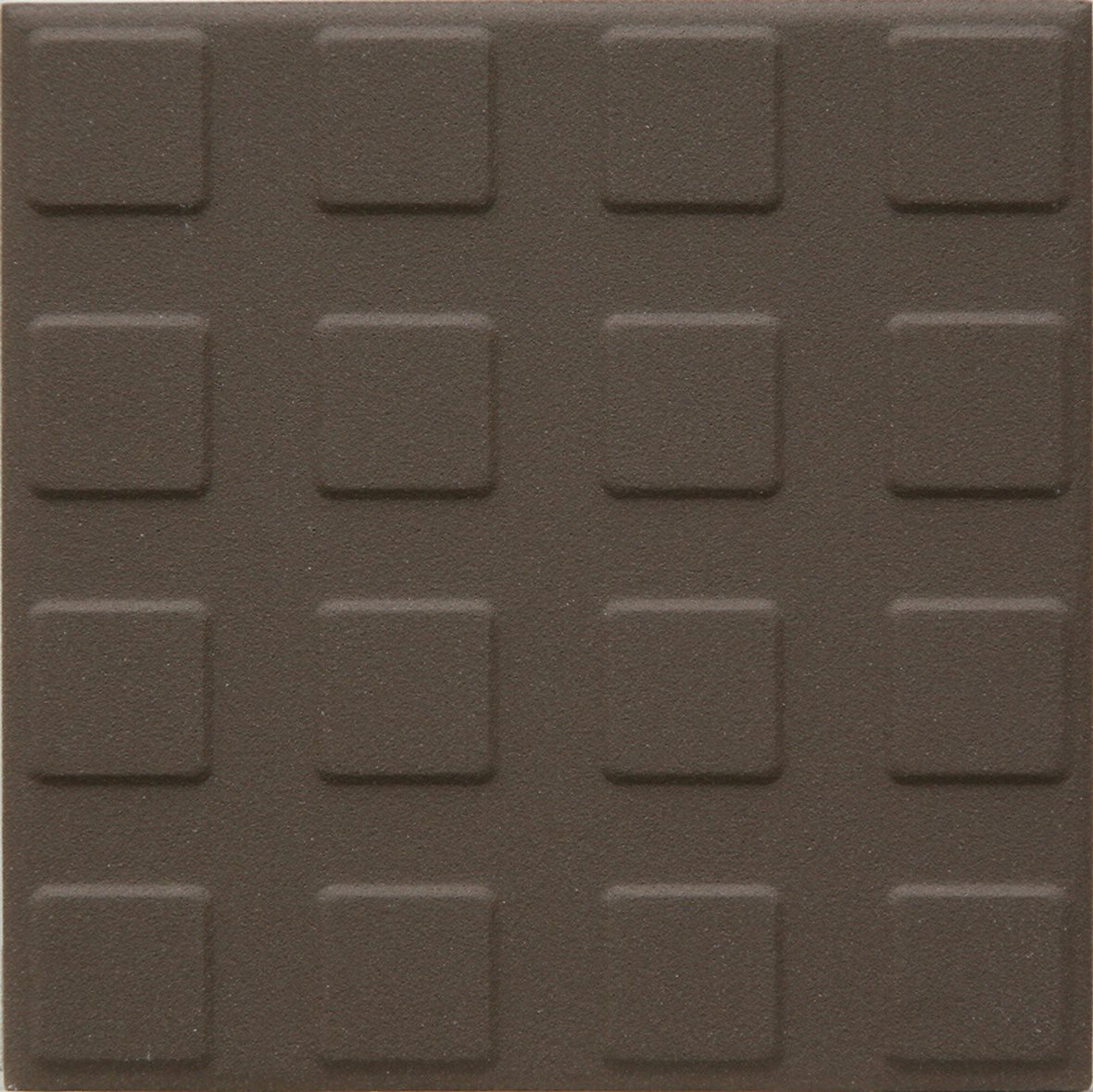 Pukkila Natura lasittamaton porcelanato seinälaatta lattialaatta ulkolaatta 9,6X9,6 ruskea L4429SS/1C kohokuvioinen matta neliönasta ruskea yksivärine