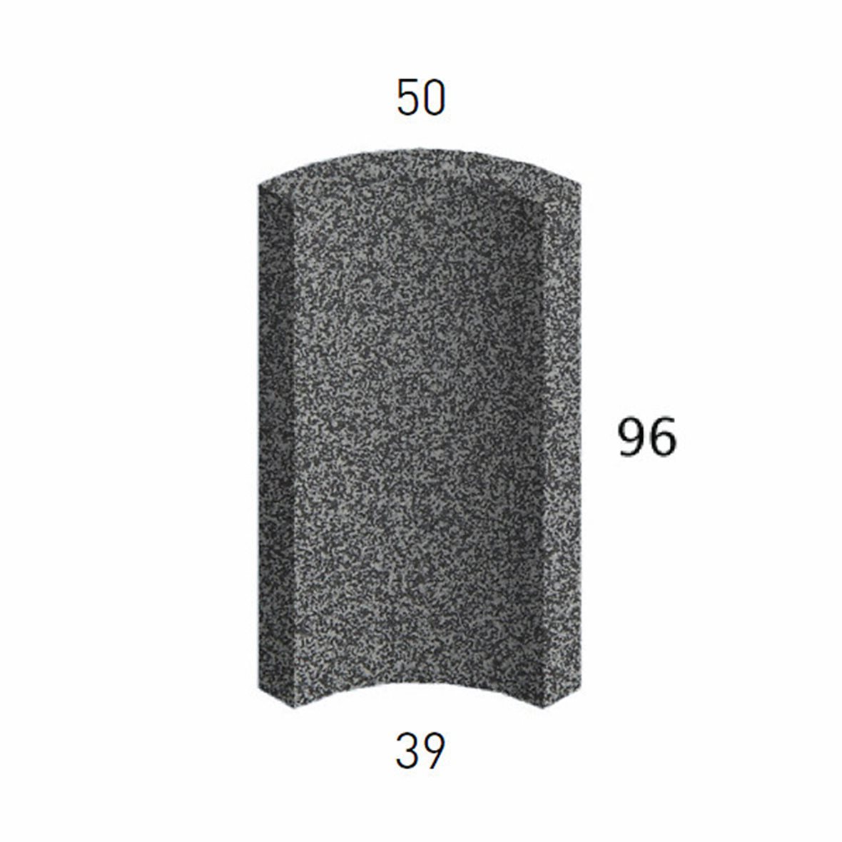 Pukkila Natura lasittamaton holkkalista 3,9X9,6 white 2424QR/1C tasapintainen matta valkoinen pilkullinen