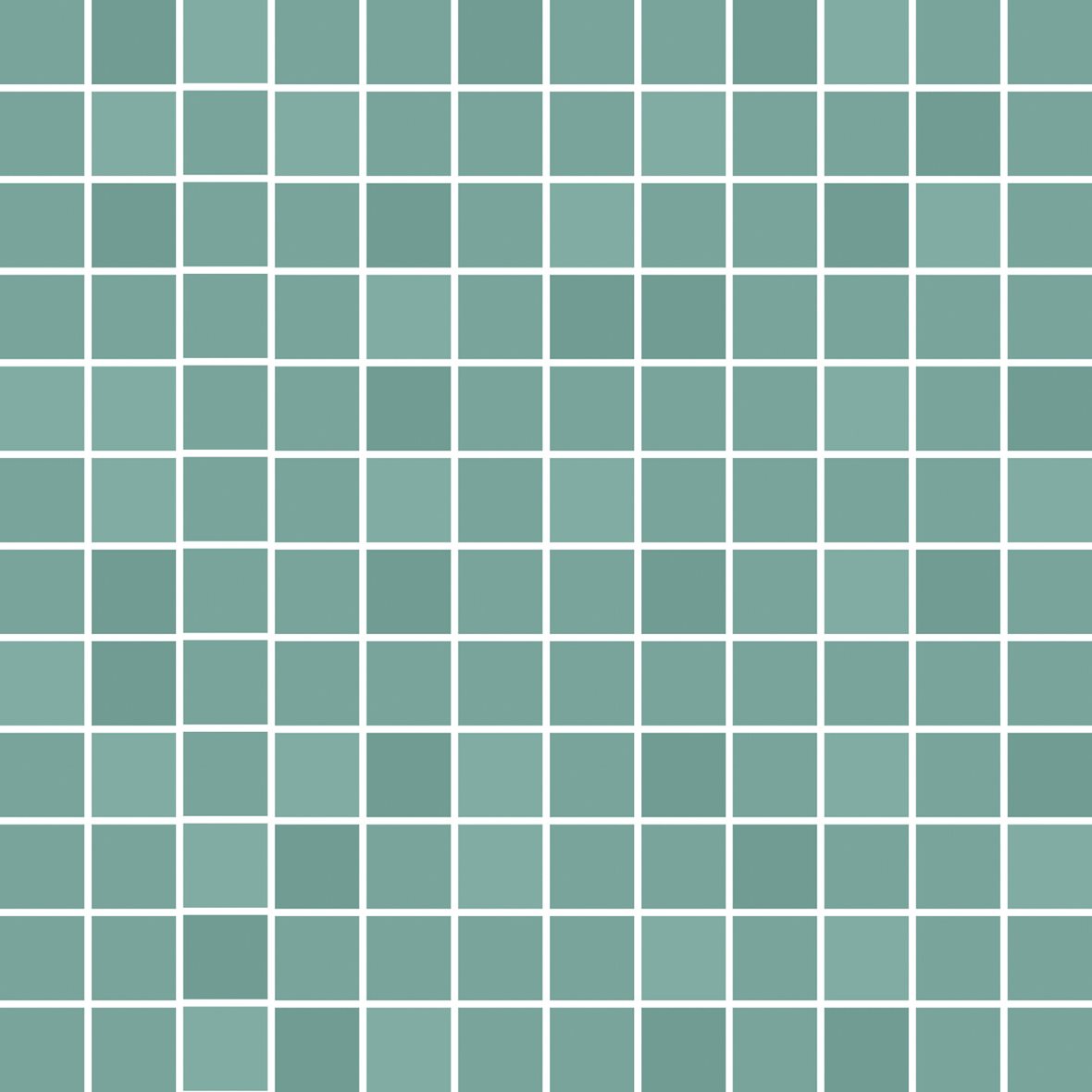 Pukkila Mosaico Porcelanico lasittamaton porcelanato mosaiikki seinälaatta lattialaatta 2,5X2,5 Gemstone Green tasapintainen matta keskitumma vihreä v