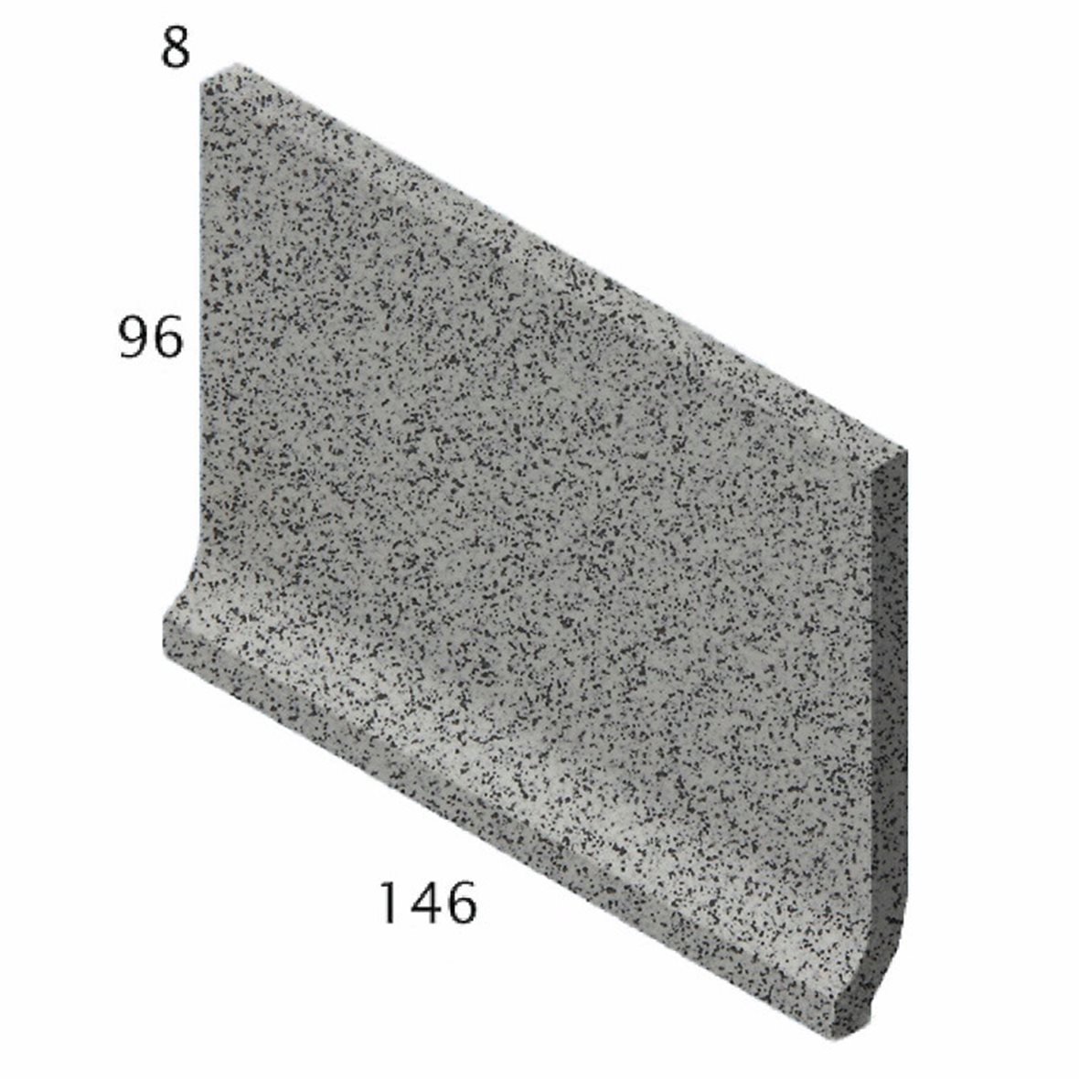 Pukkila Natura lasittamaton holkkalista 9,6X14,6 white 4626SB/1C tasapintainen matta valkoinen pilkullinen
