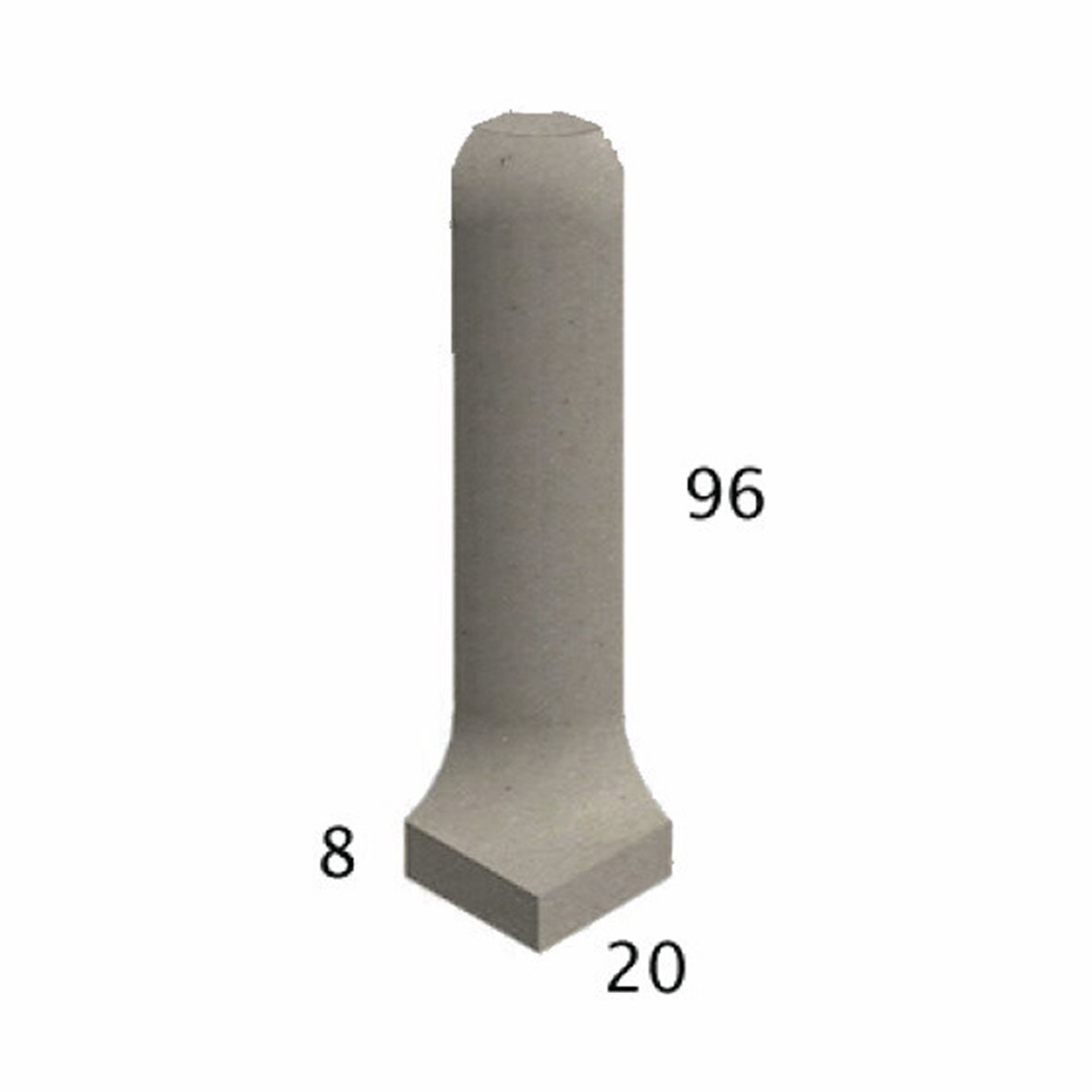 Pukkila Natura lasittamaton ulkokulmapala 2,1X9,6 vaalea beige 4401CBO/1C tasapintainen matta beige yksivärinen