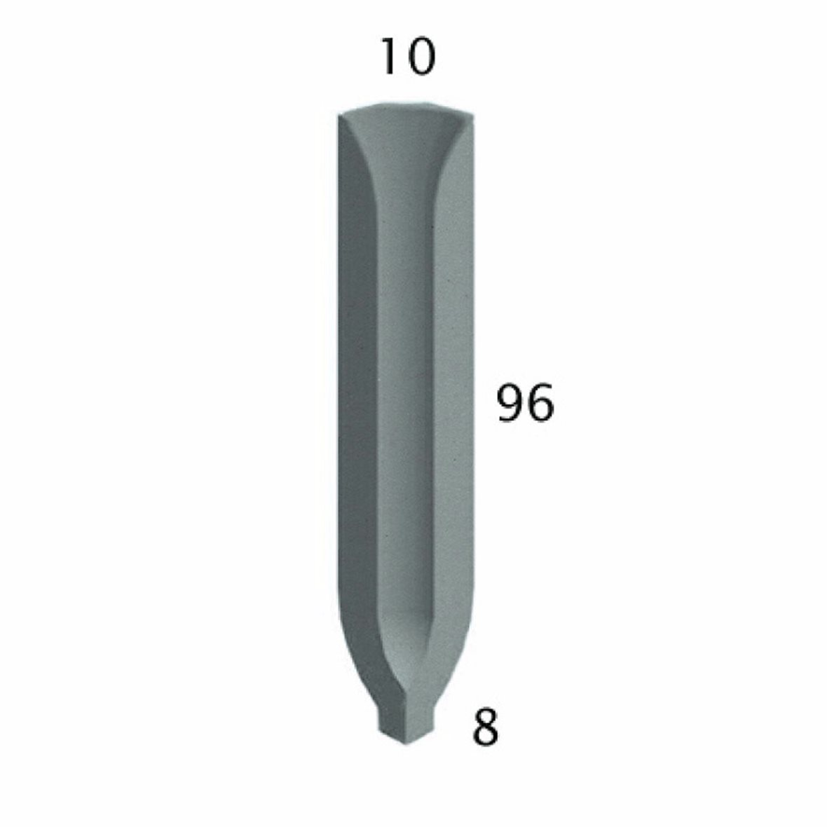 Pukkila Natura lasittamaton sisäkulmapala 1X9,6 vaaleansininen 4427CBI/1C tasapintainen matta sininen yksivärinen