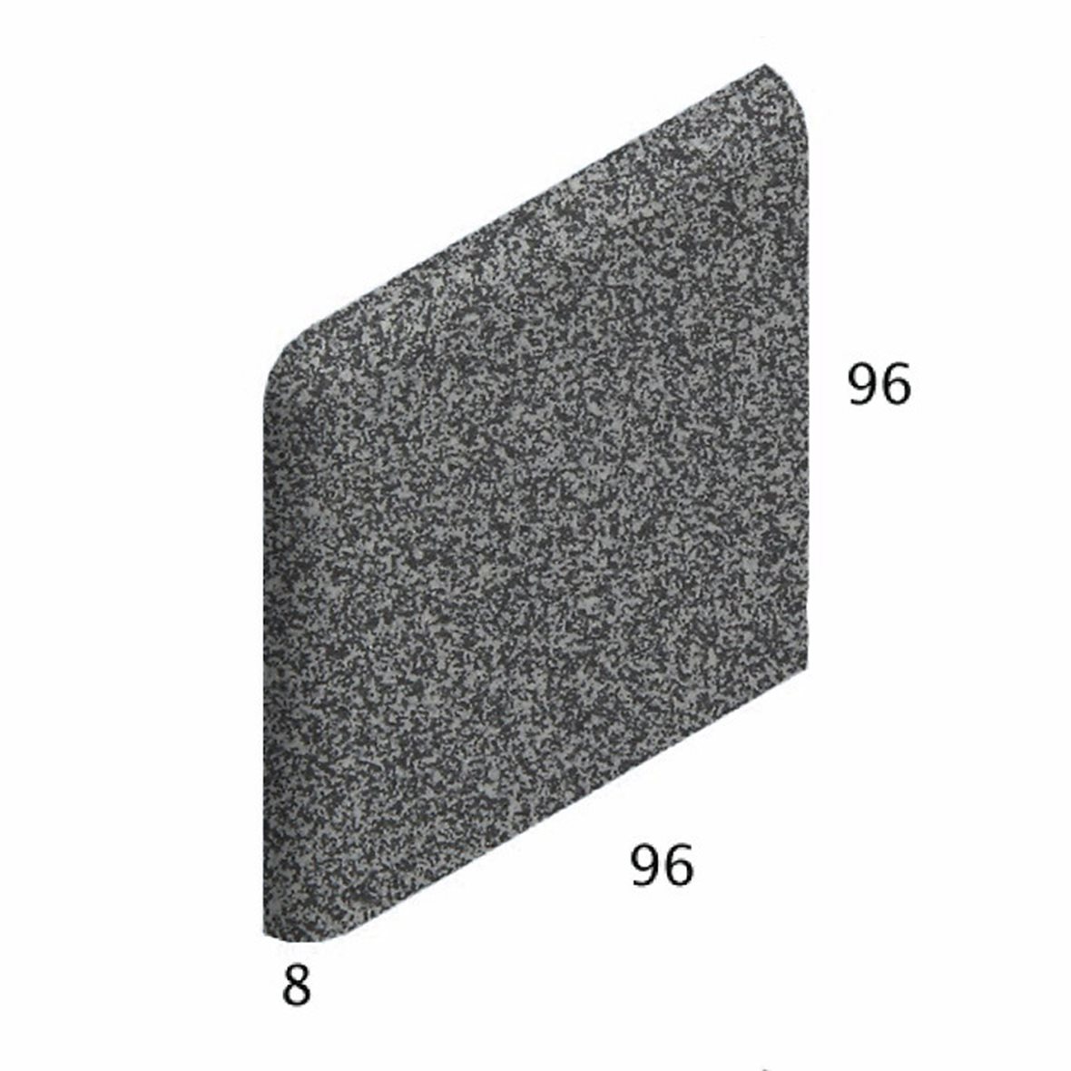 Pukkila Natura lasittamaton jalkalista 9,6X9,6 specled blue/white 4424BNC/1C tasapintainen matta sininen pilkullinen