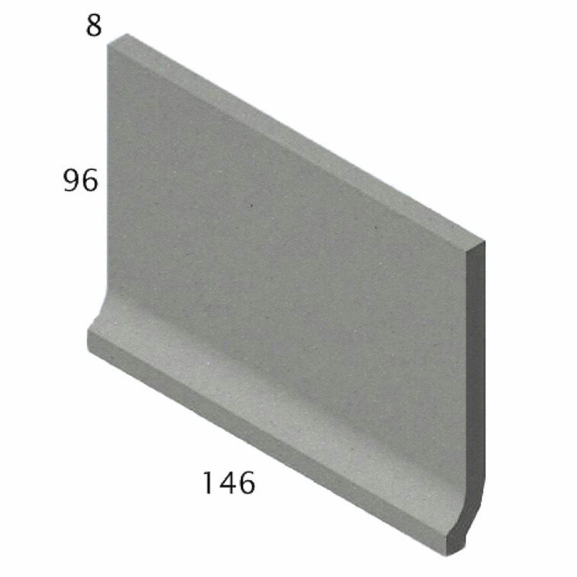 Pukkila Natura lasittamaton holkkalista 9,6X14,6 siniharmaa 4607SB/1C tasapintainen matta sininen yksivärinen