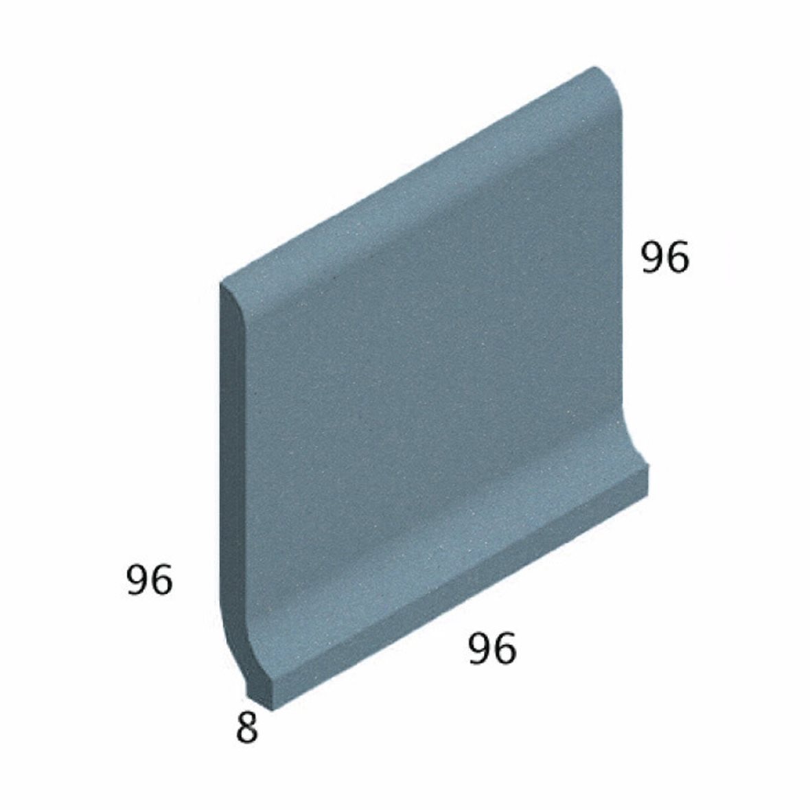 Pukkila Natura lasittamaton porcelanato seinälaatta lattialaatta ulkolaatta 9,6X9,6 sininen 4411CB/1C tasapintainen matta sininen yksivärinen