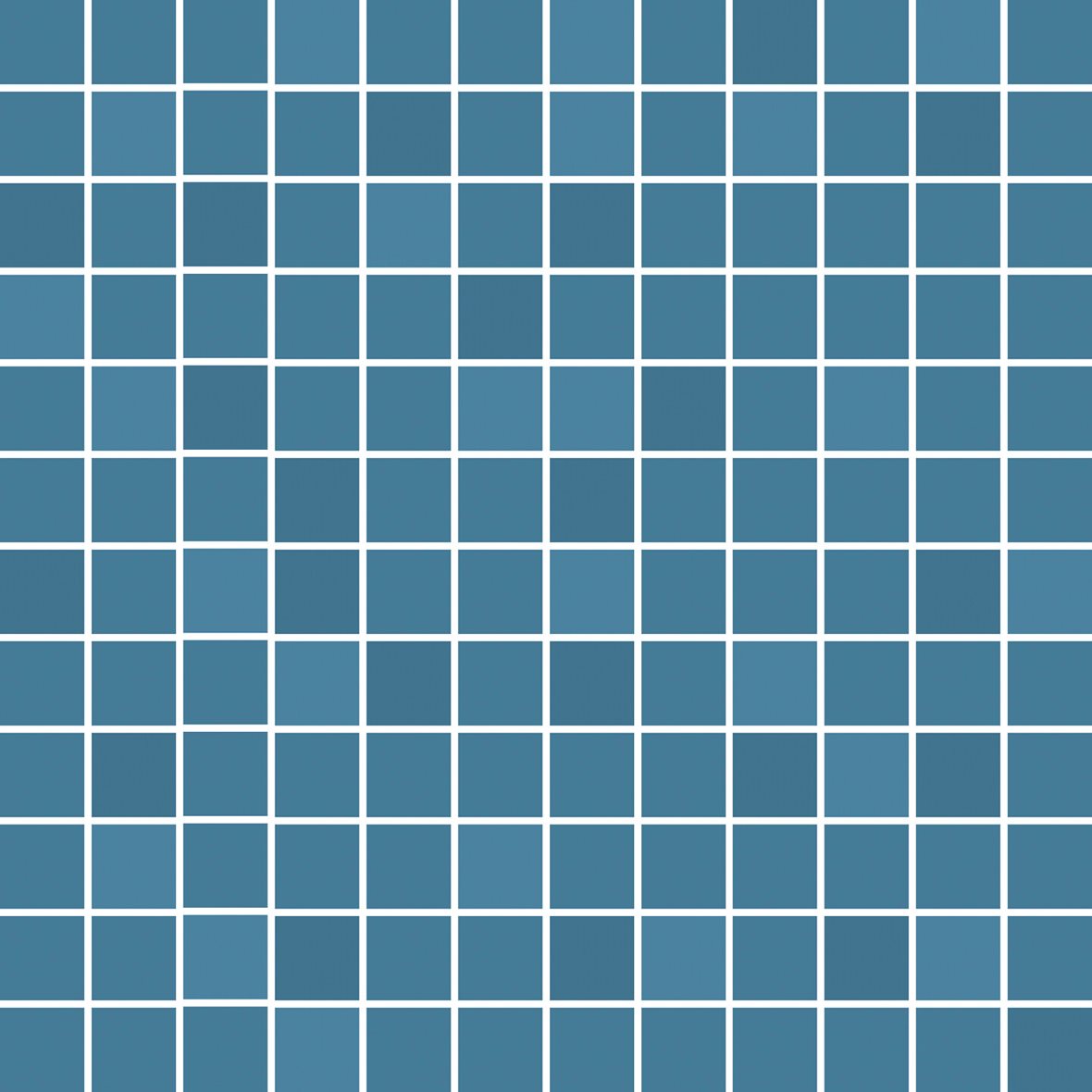 Pukkila Mosaico Porcelanico lasittamaton porcelanato mosaiikki seinälaatta lattialaatta 2,5X2,5 Bay Blue tasapintainen matta tumma sininen vivahteikas