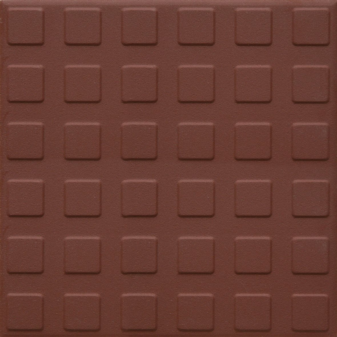 Pukkila Natura lasittamaton porcelanato seinälaatta lattialaatta ulkolaatta 14,6X14,6 tiilenpunainen 6620SS/1C neliönasta kohokuvioinen matta R11 puna