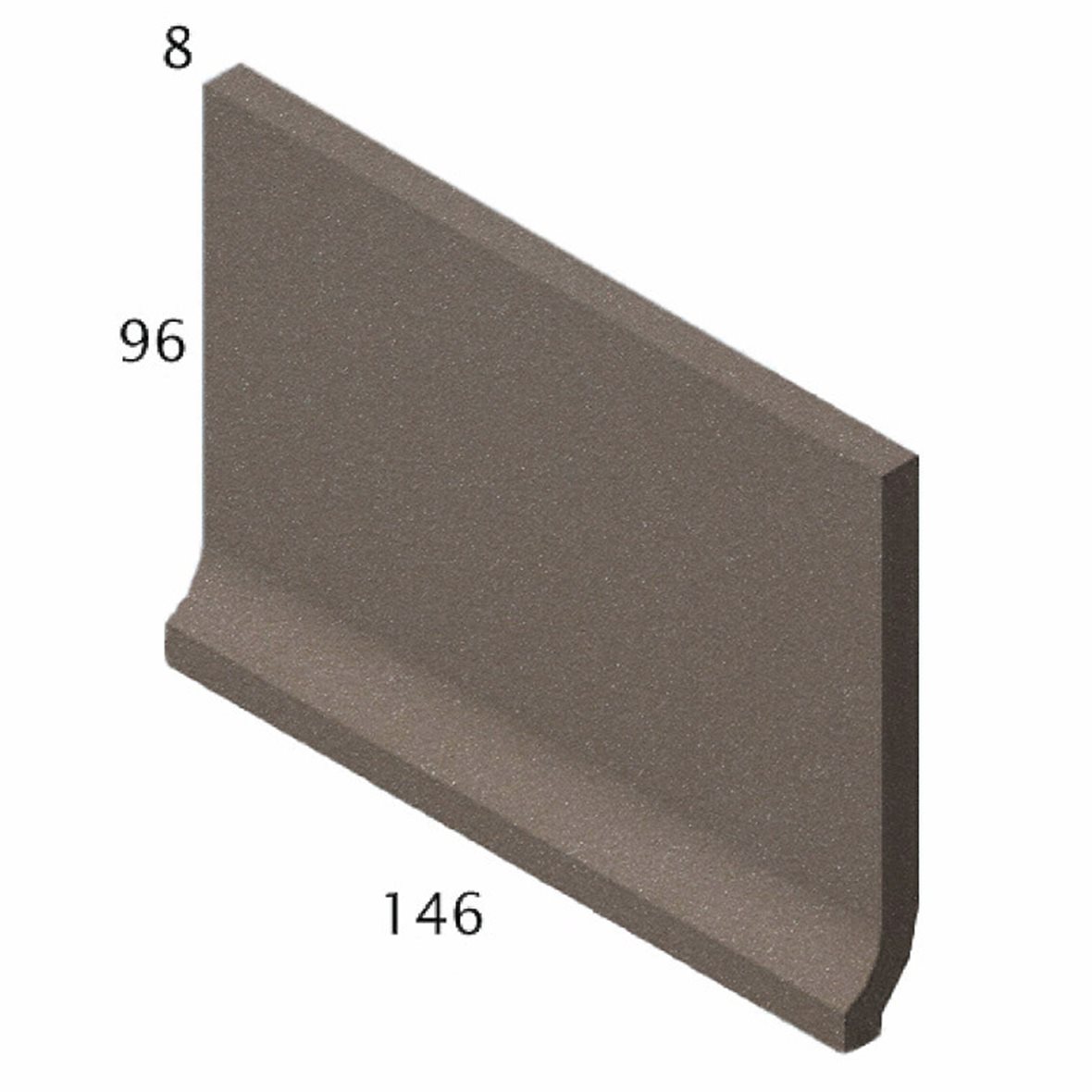 Pukkila Natura lasittamaton holkkalista 9,6X14,6 ruskea 4629SB/1C tasapintainen matta ruskea yksivärinen