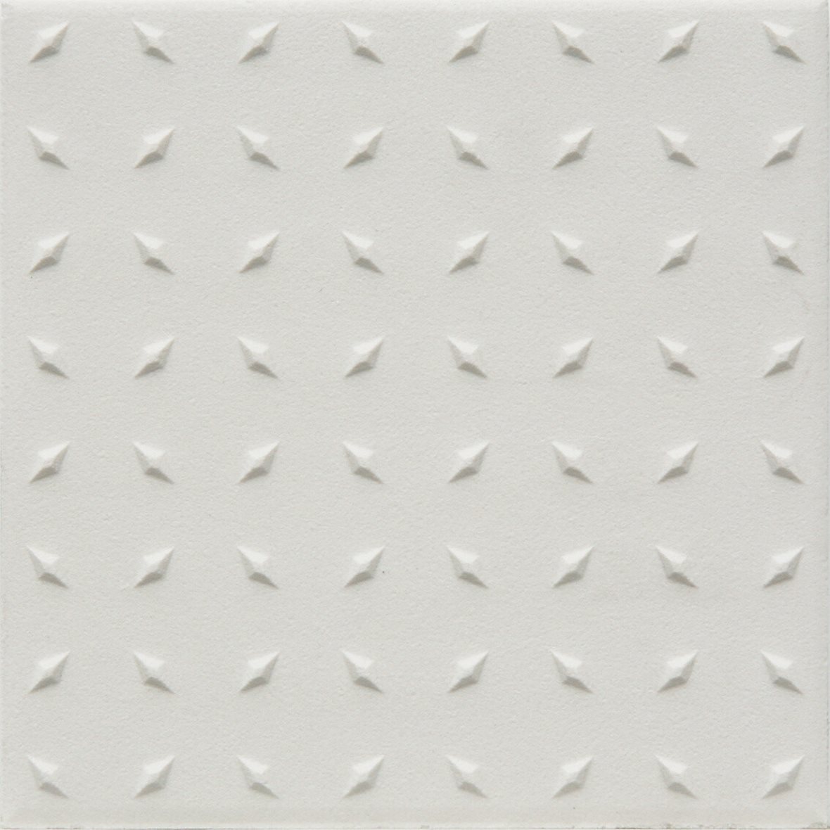 Pukkila Natura lasittamaton porcelanato seinälaatta lattialaatta ulkolaatta 9,6X9,6 valkoinen L4416DD/1C kohokuvioinen matta tähtinasta valkoinen yksi