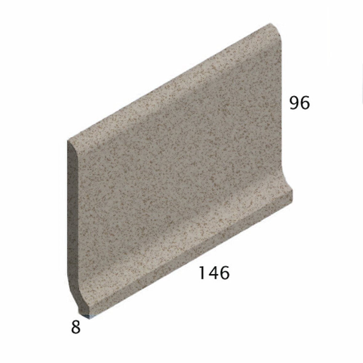 Pukkila Natura lasittamaton holkkalista 9,6x14,6 brown 4617CB/1C tasapintainen matta ruskea pilkullinen