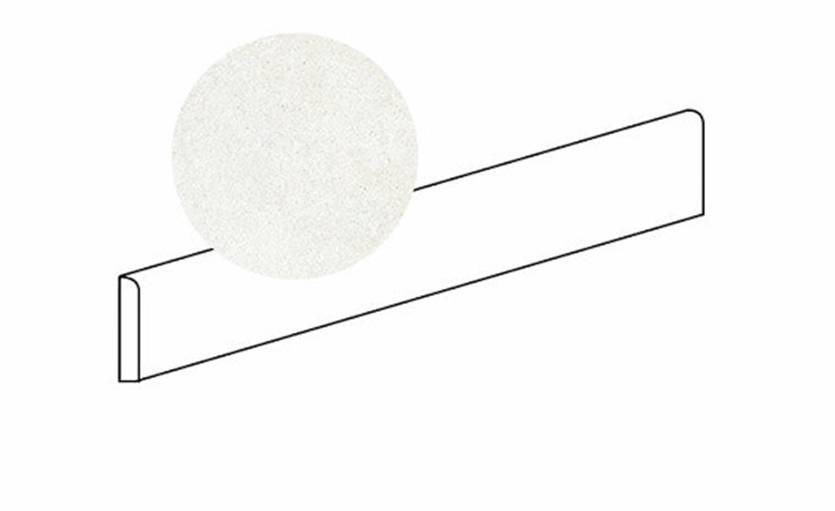 Pukkila Ease lasittamaton jalkalista 7X60 Extrawhite tasapintainen matta valkoinen kivi